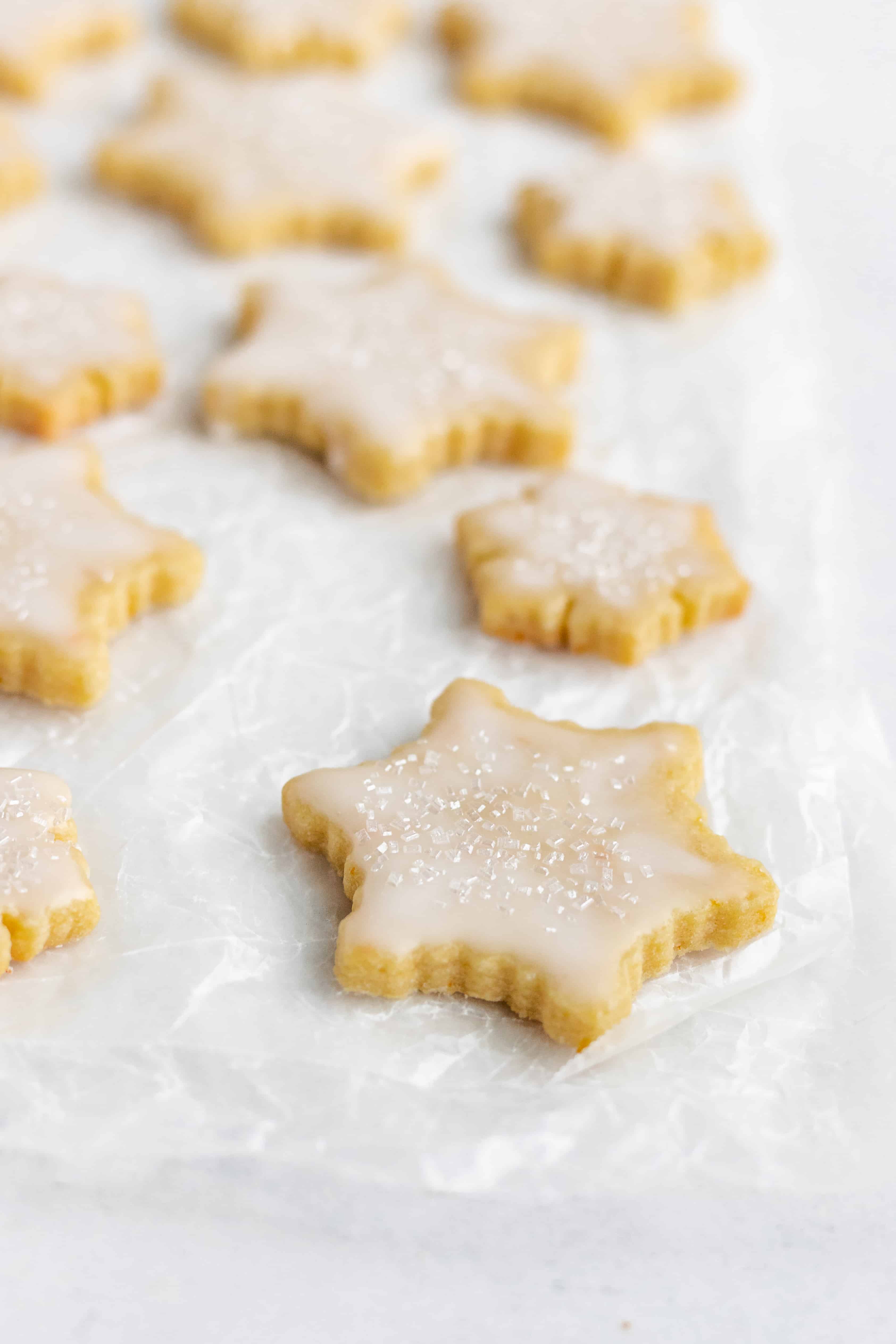 Cut Out Orange Sugar Cookies