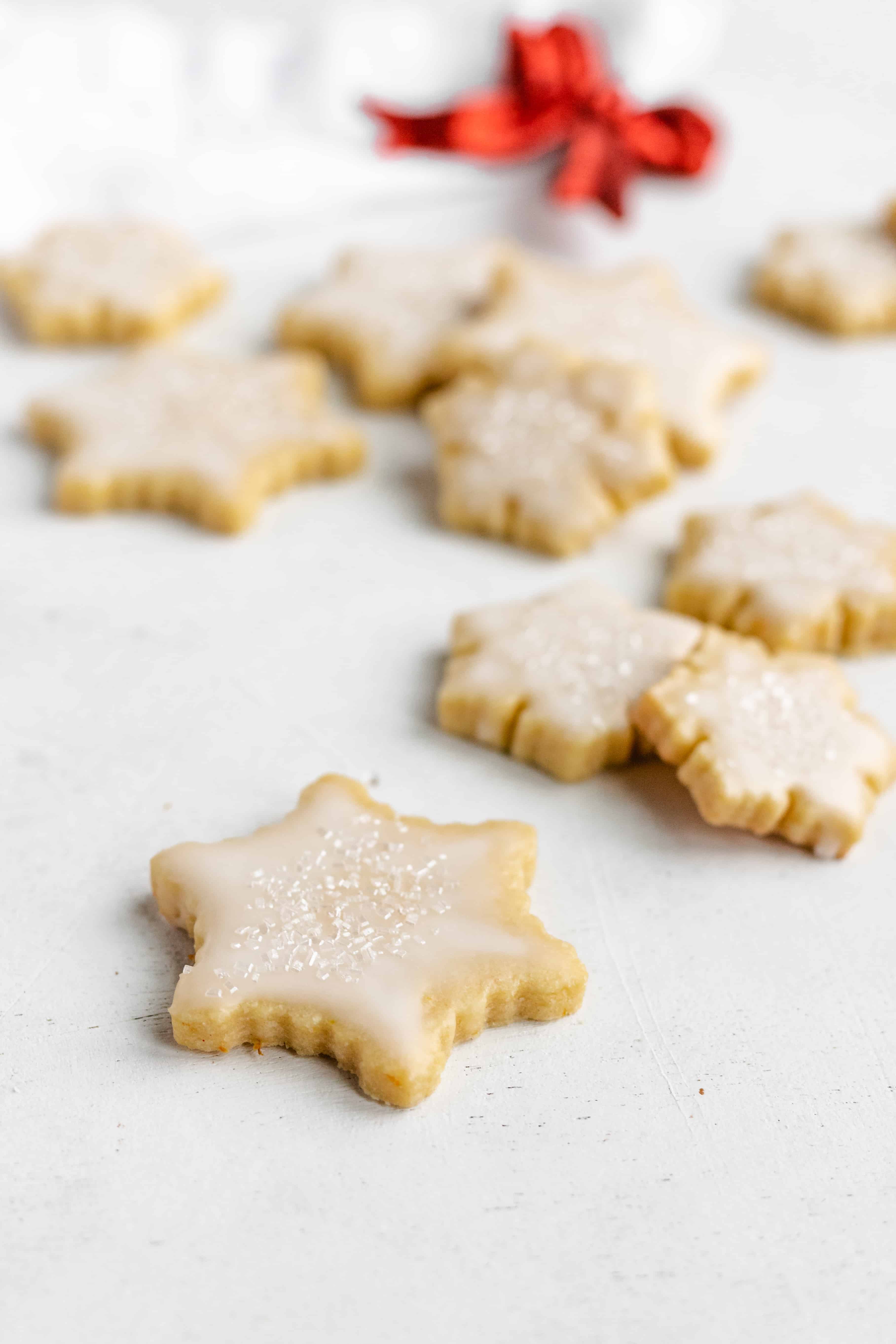 Cut Out Orange Sugar Cookies