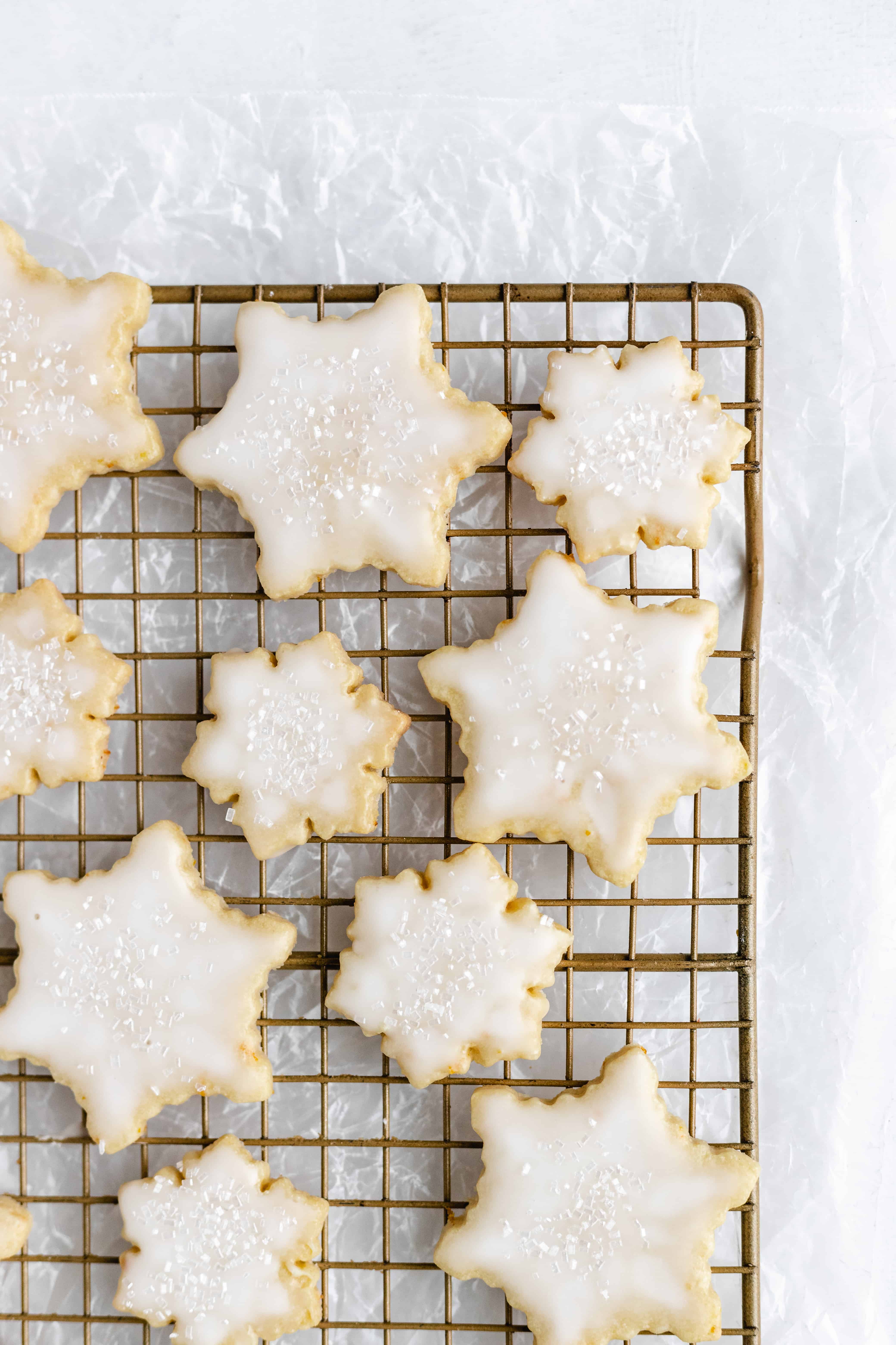 Cut Out Orange Sugar Cookies