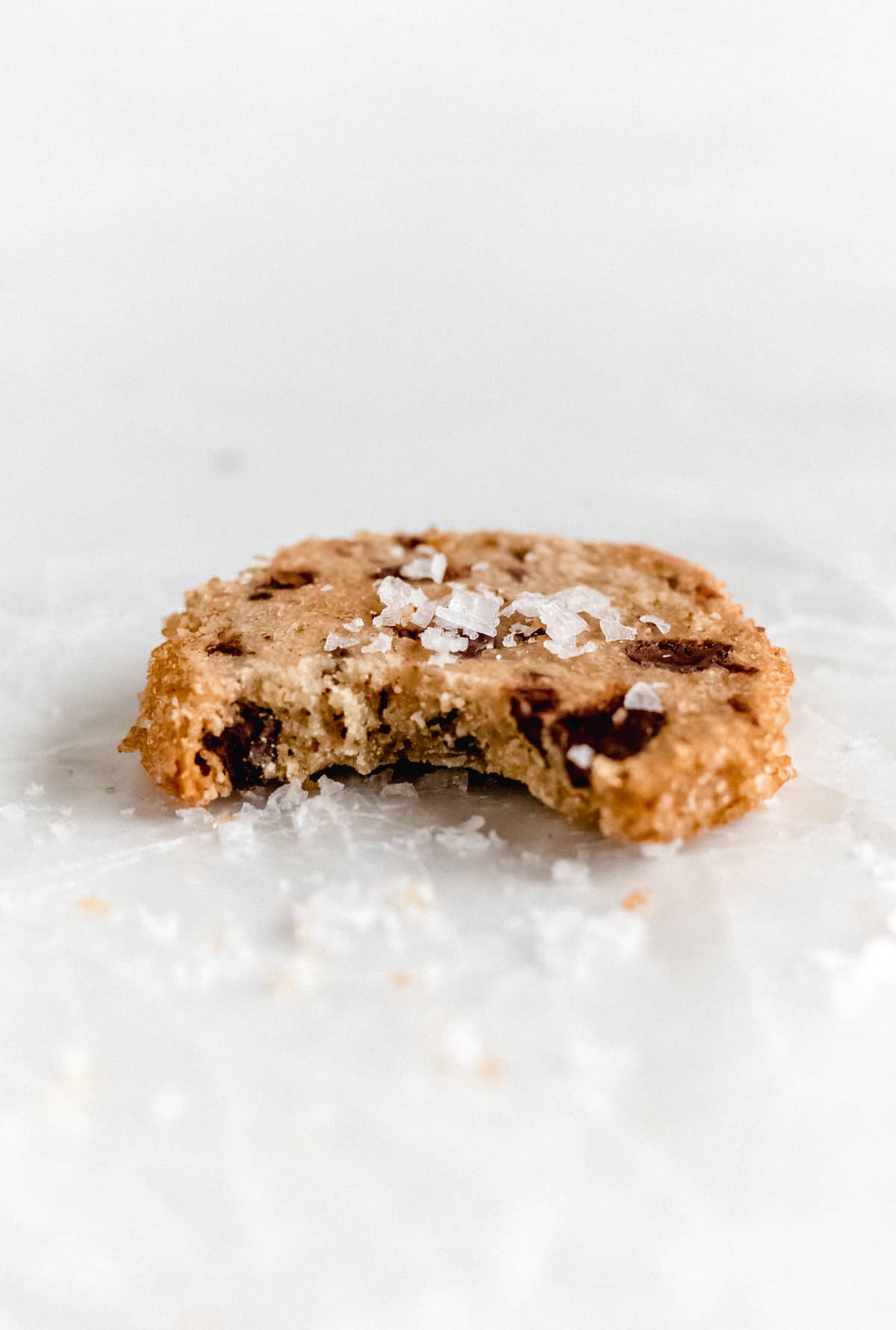 Salted Chocolate Chunk Espresso Shortbread Cookies