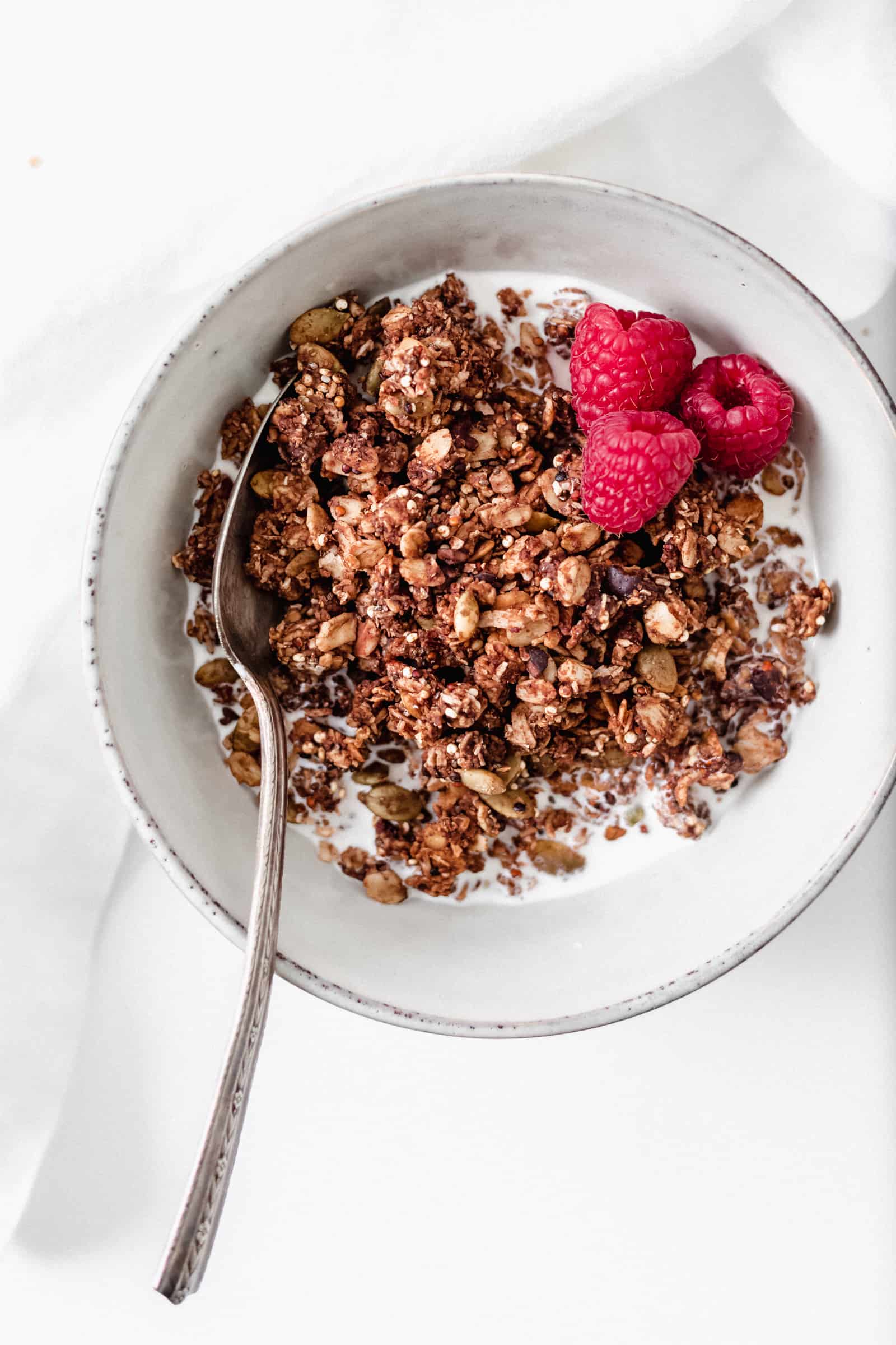 Healthy Chocolate Espresso Granola - Vegan & Gluten Free