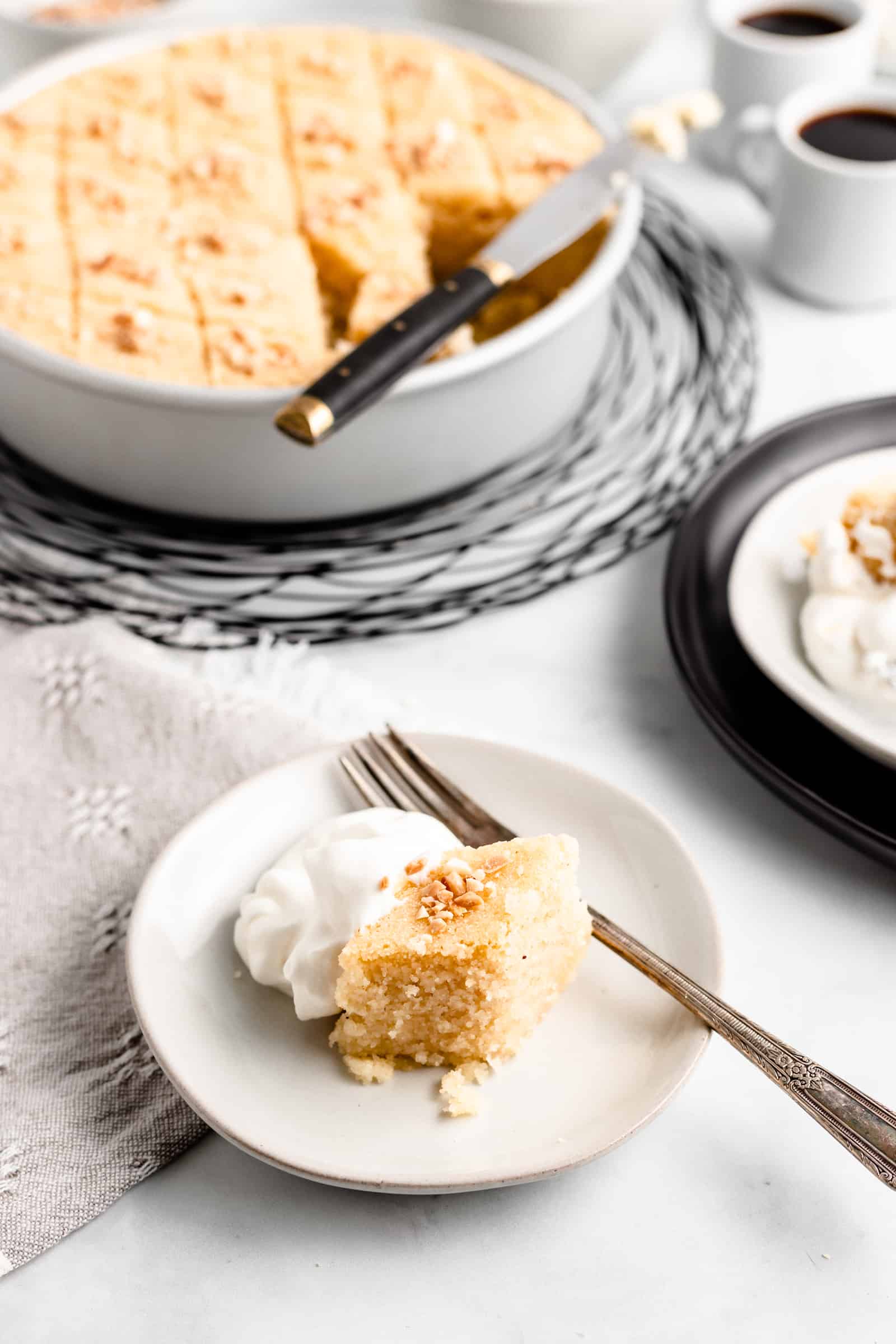 Blossom Water Semolina Cake - this one bowl, no fuss cake will be your new favorite!