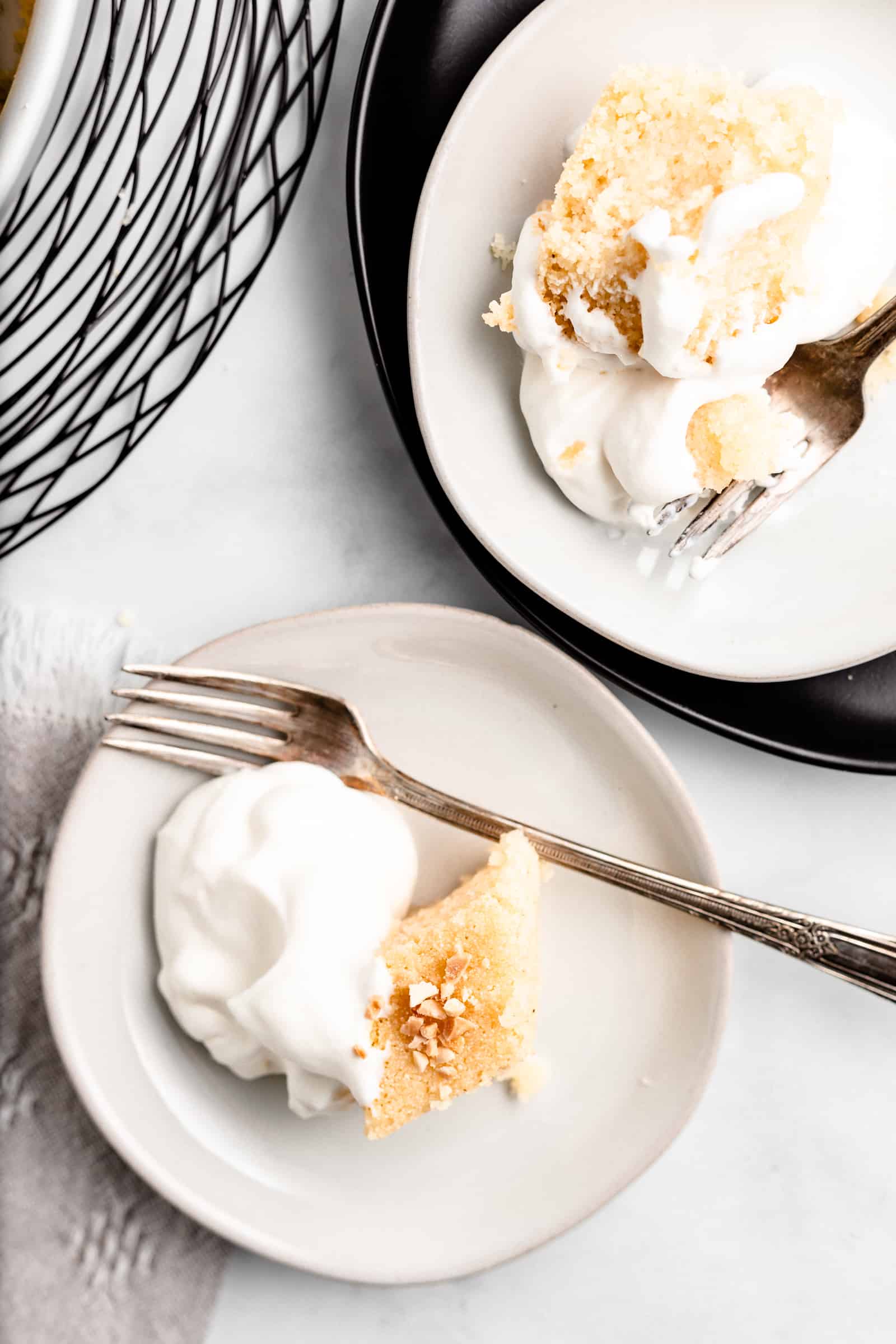 Middle Eastern Semolina Cake with Blossom Water Syrup