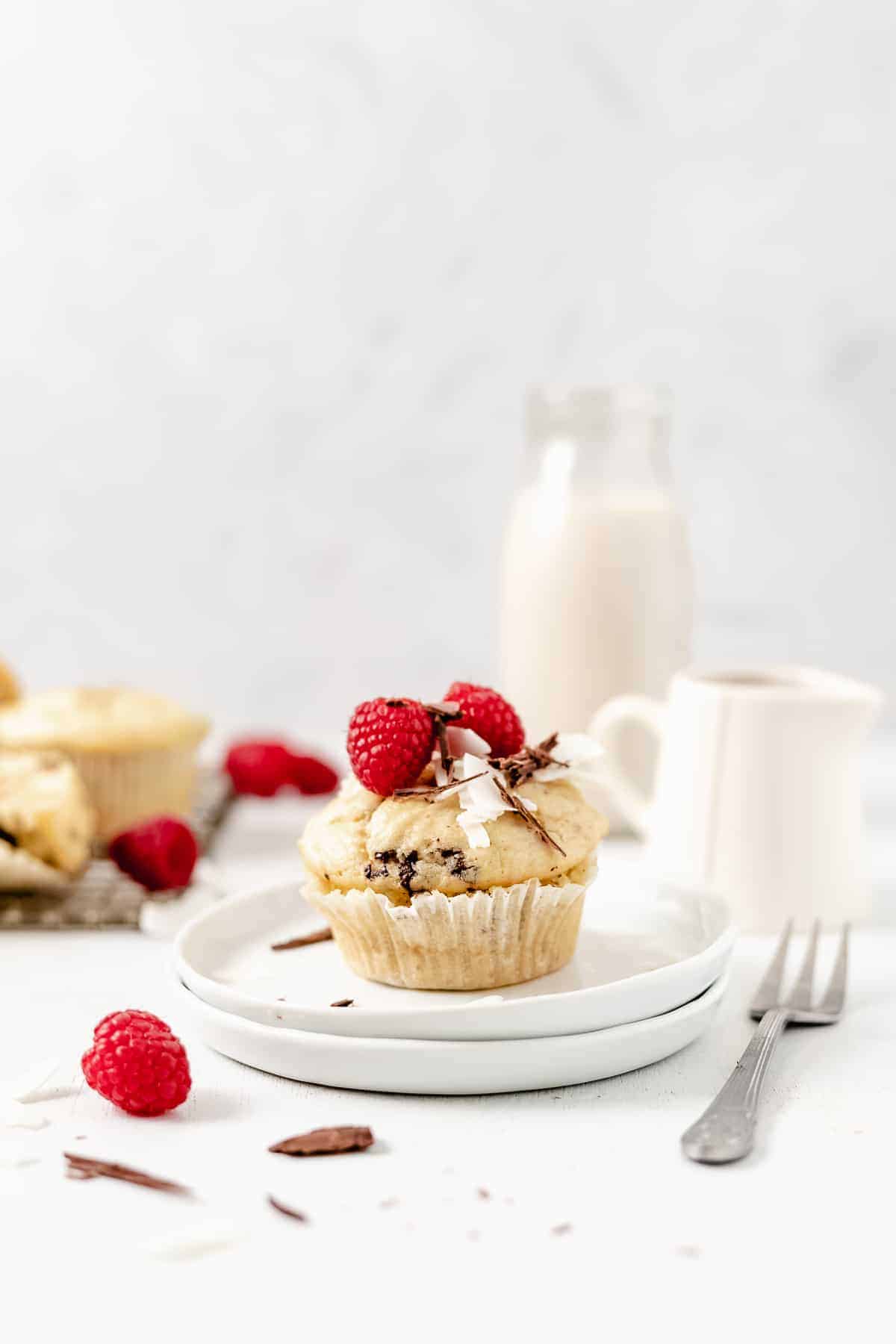Easy Paleo Chocolate Chip Pancake Muffins are a no-fuss breakfast that can be baked ahead - perfect for meal prep! (gluten free, grain free, dairy free)