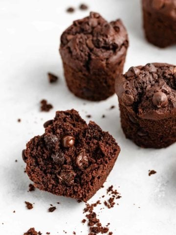Forget the bakery, we are making Triple Chocolate Muffins in our own kitchens! Delicious, decadent, and easy to make, these muffins are better than the bakery's!