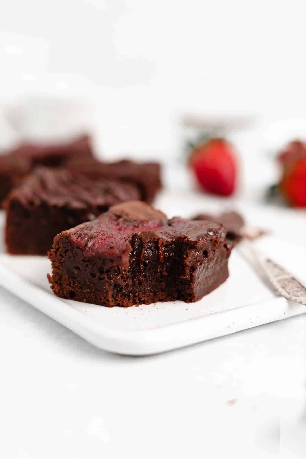 The BEST Strawberry Swirl Fudge Brownies - These brownies are decadent, rich, and chocolatey with a colorful and delicious strawberry swirl!