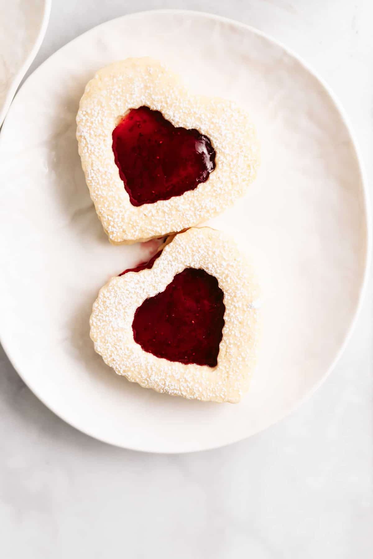 This small batch of Strawberry Shortbread Cookies are buttery, crispy, and the perfect amount to share with your favorite someone!