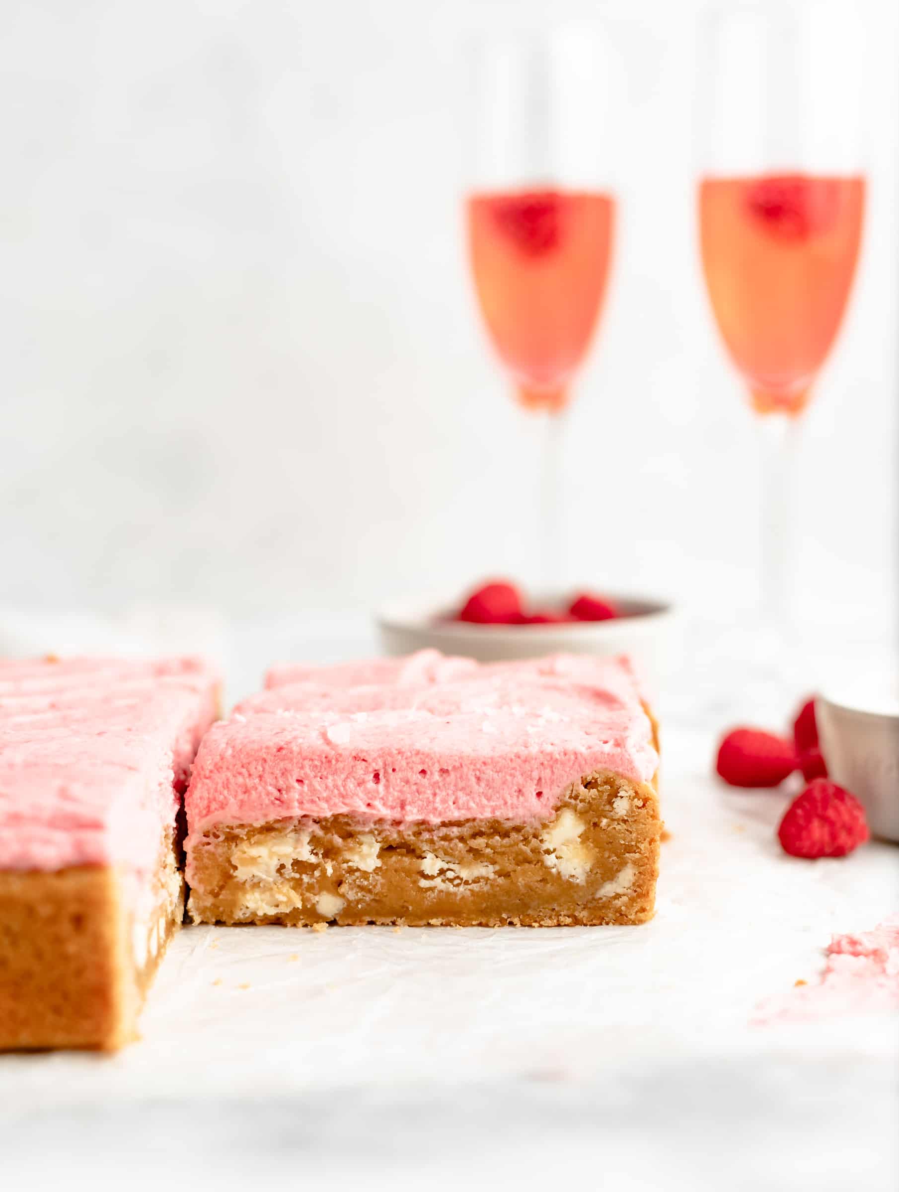 Raspberry White Chocolate Blondie Recipe