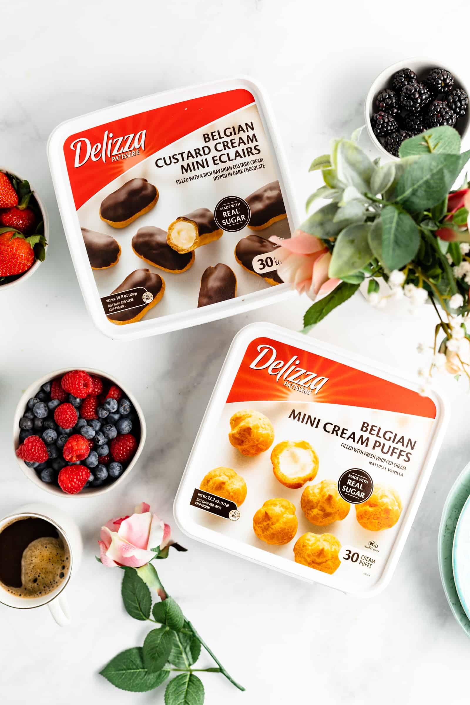 Delizza Cream Puffs and Eclairs