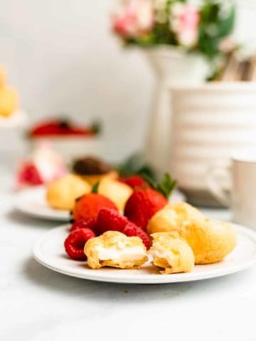 Cream Puff Food Styling