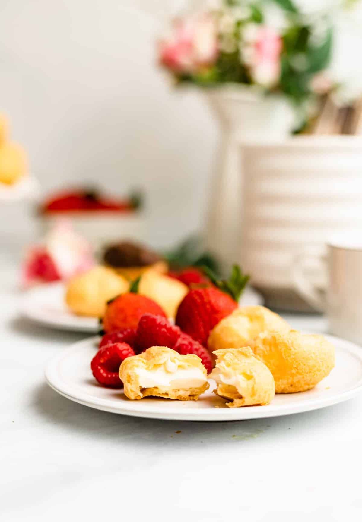 Cream Puff Food Styling