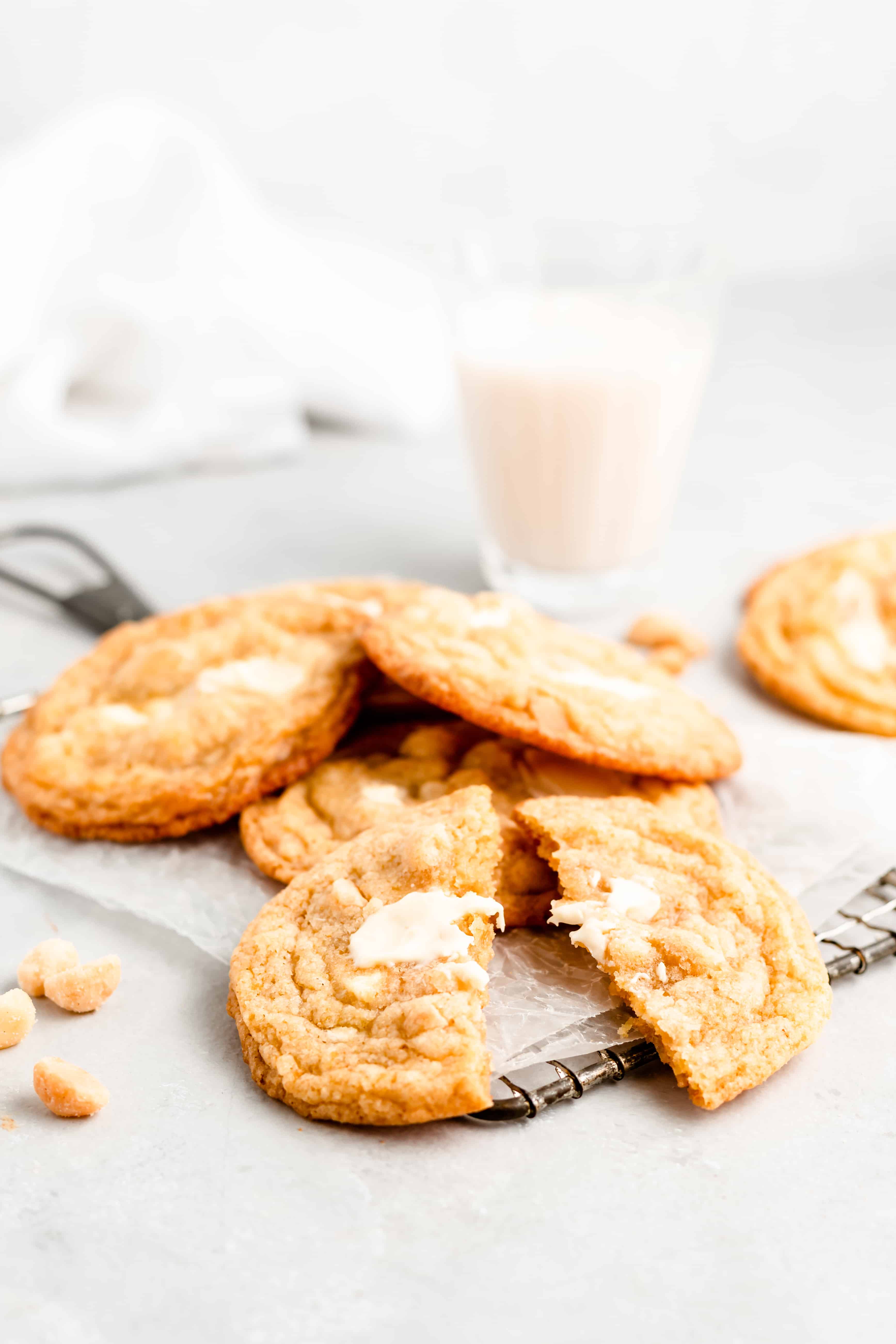 White Chocolate Orange Macadamia Nut Cookies