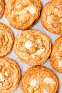 "Pan-Banging" White Chocolate Macadamia Nut Cookies #cookies