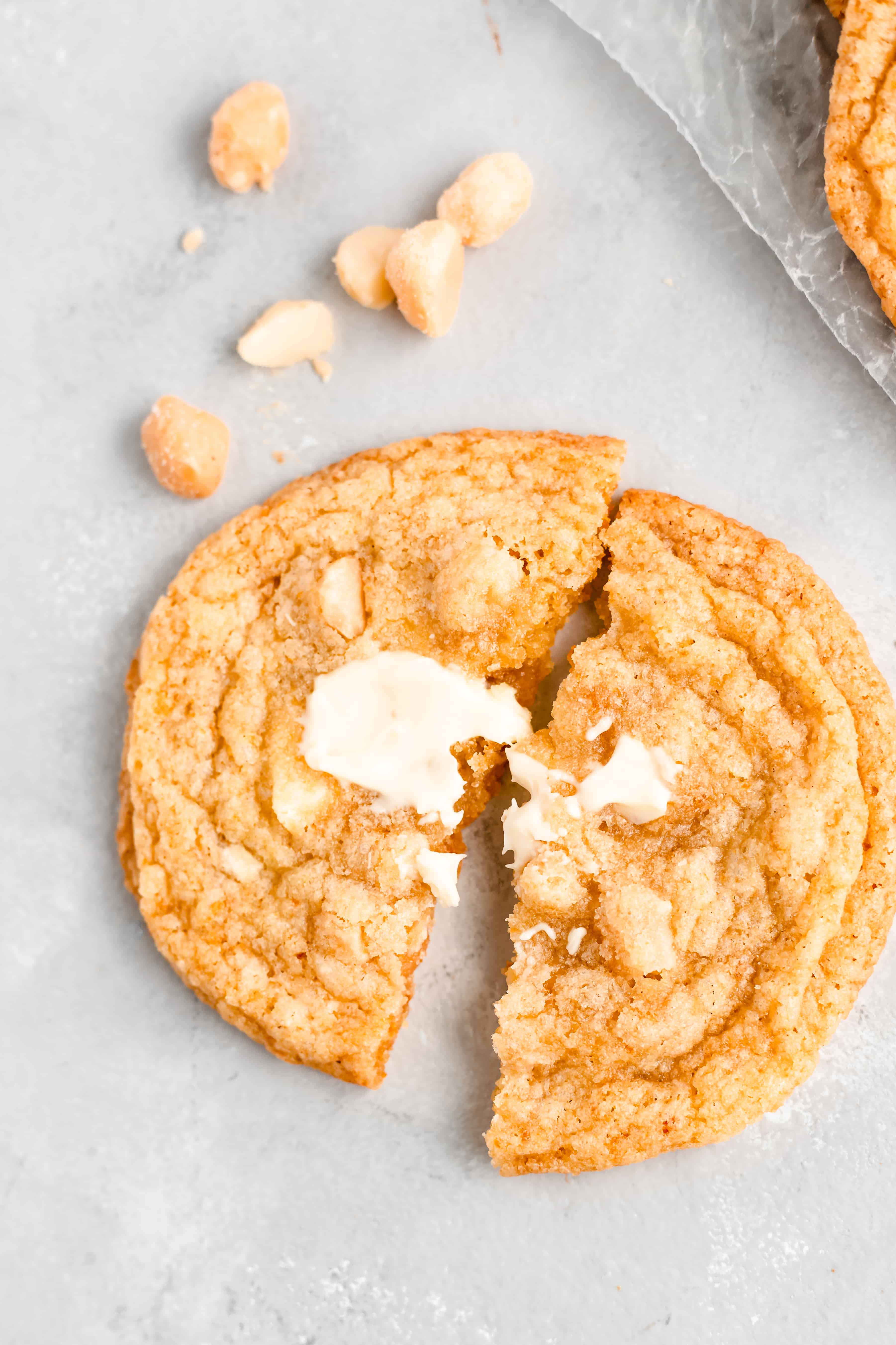 White Chocolate Orange Macadamia Nut Cookies