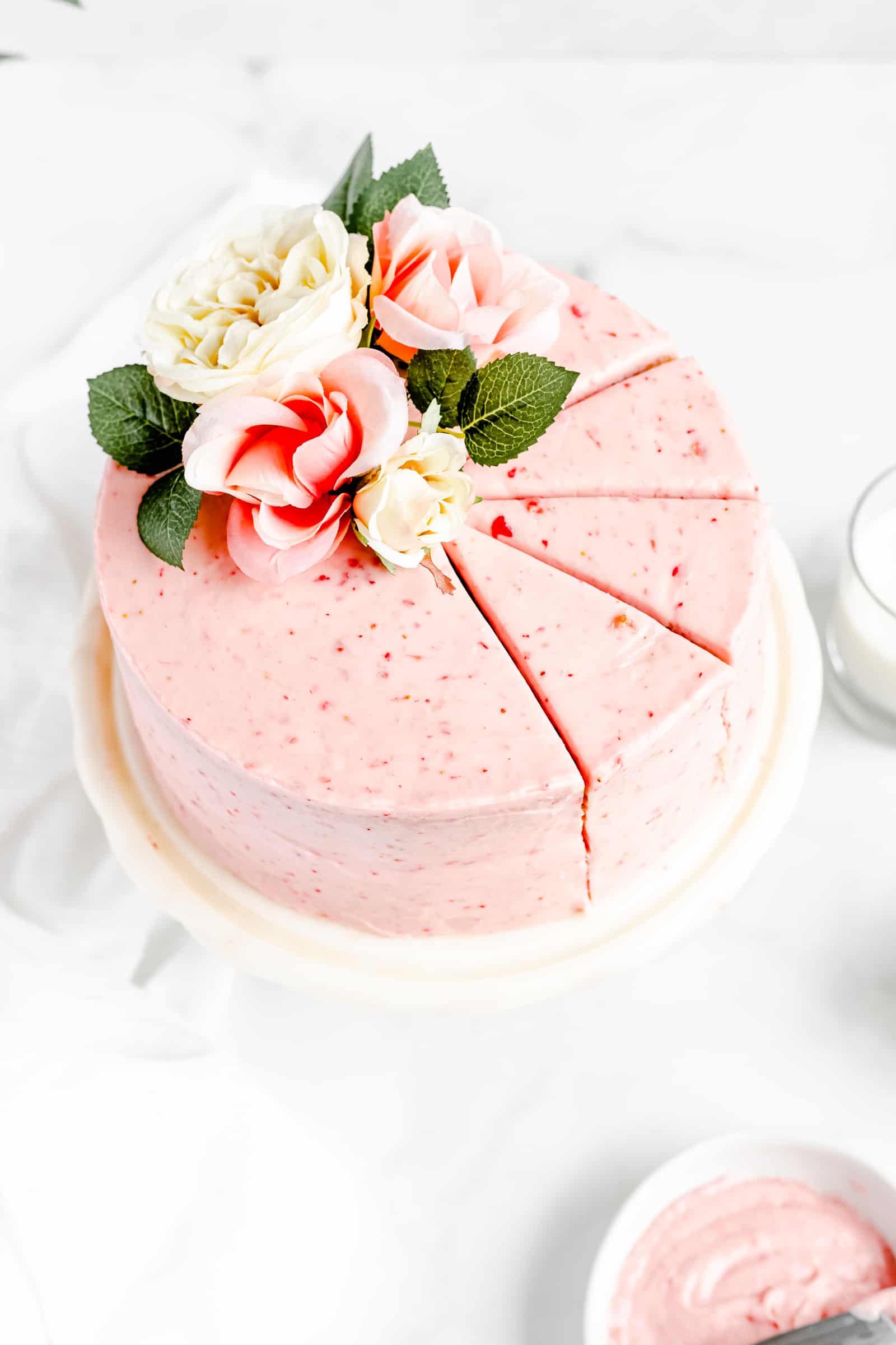 fresh strawberry cake