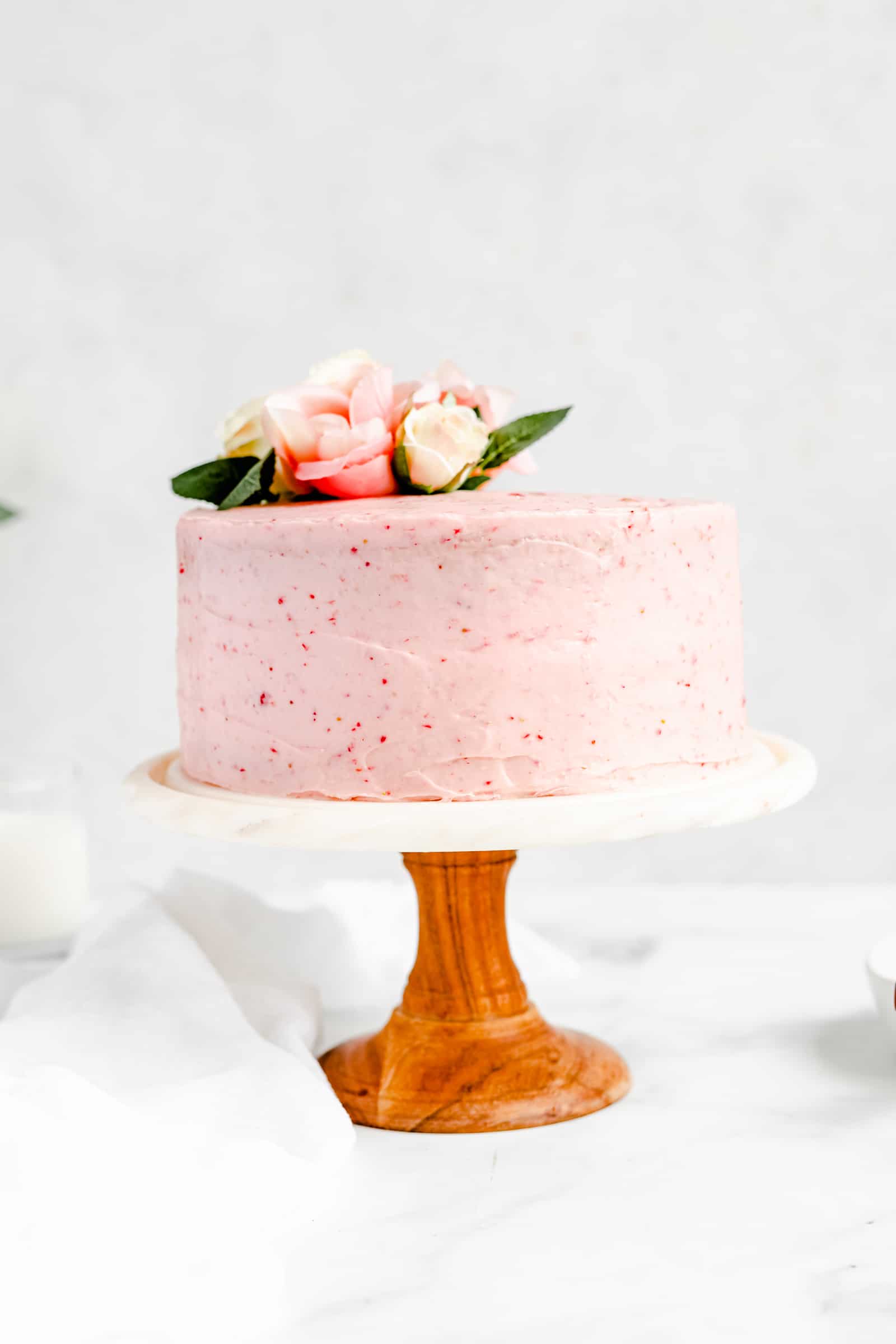 fresh strawberry cake