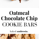 chocolate chip cookie bars