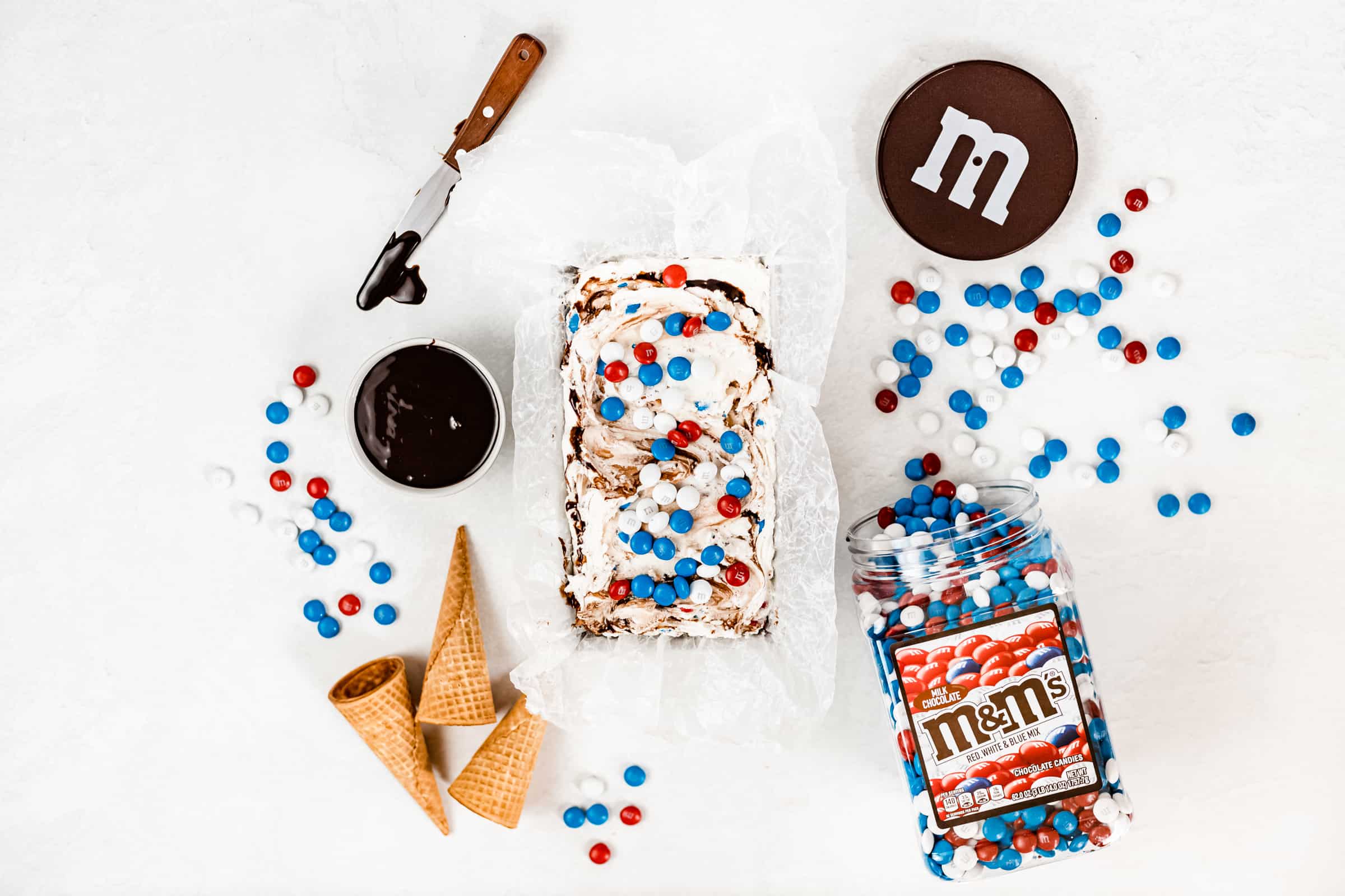 Sloan's Ice Cream The Square - Milk Chocolate M&M Fudge