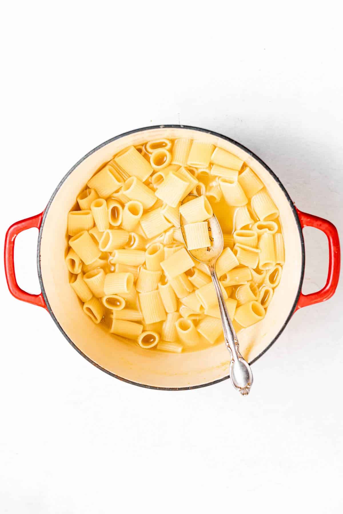 pasta in a pot