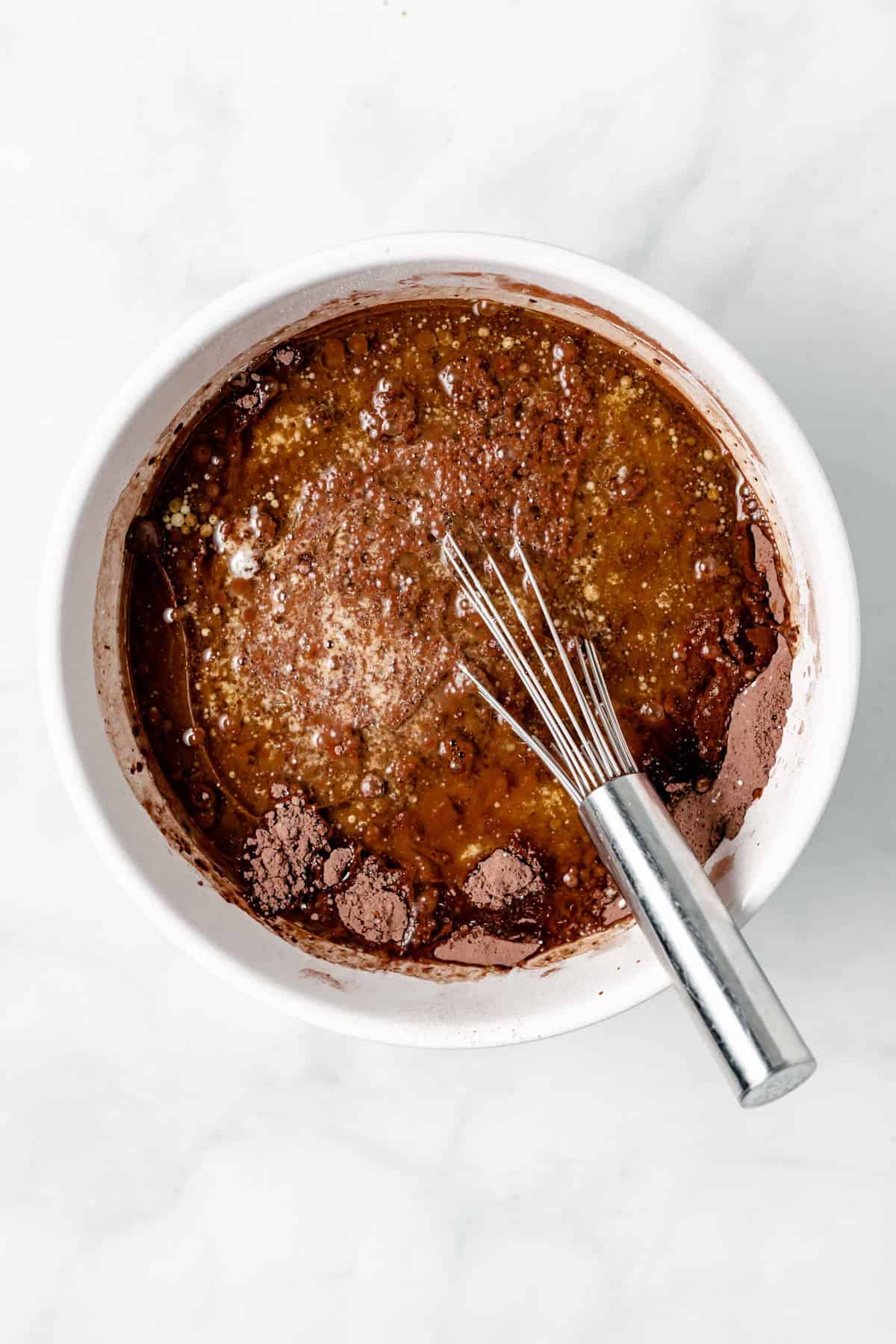 chocolate cake batter