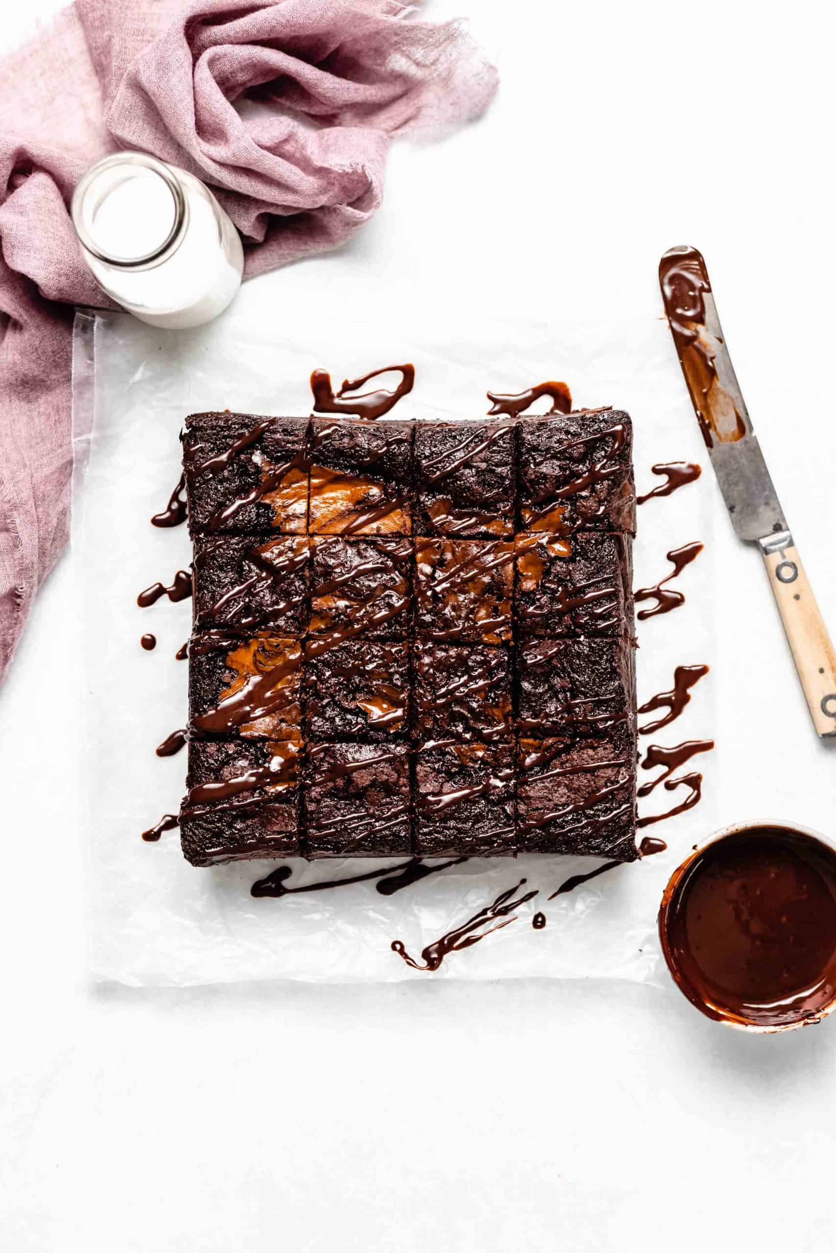 pumpkin swirl brownies