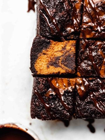 pumpkin swirl brownies