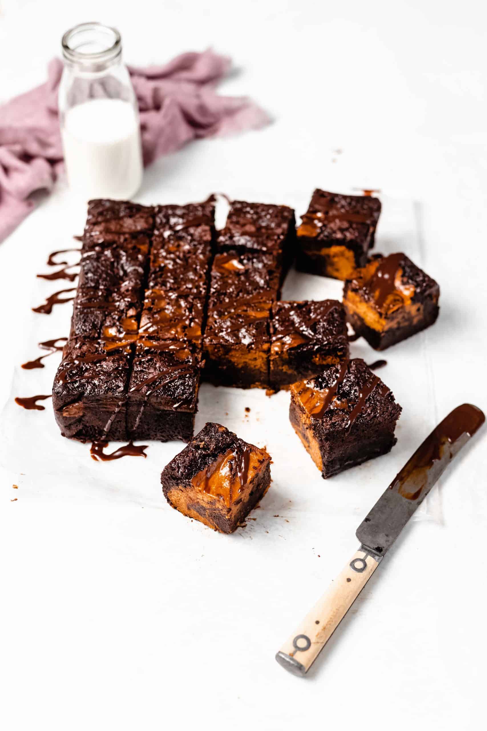 pumpkin pie brownies