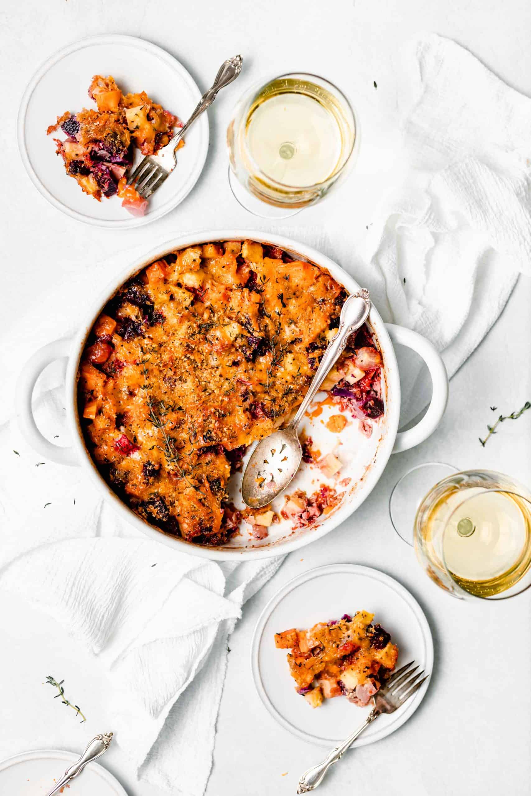 root vegetable gratin