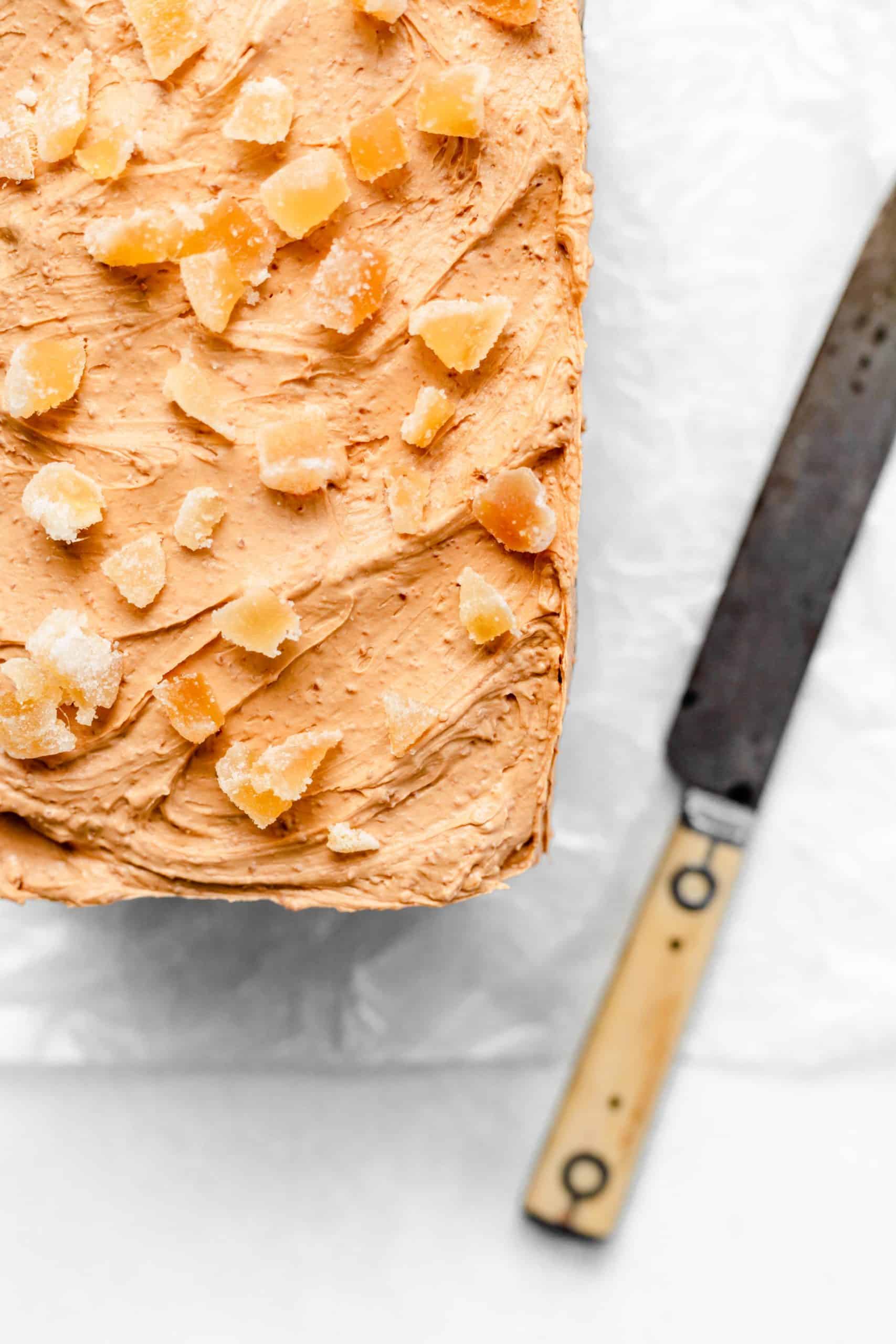 caramelized white chocolate frosting