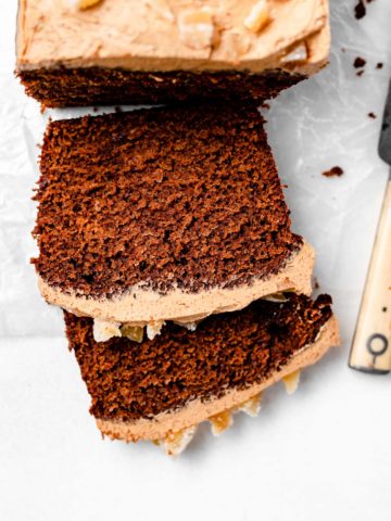 slices of gingerbread loaf