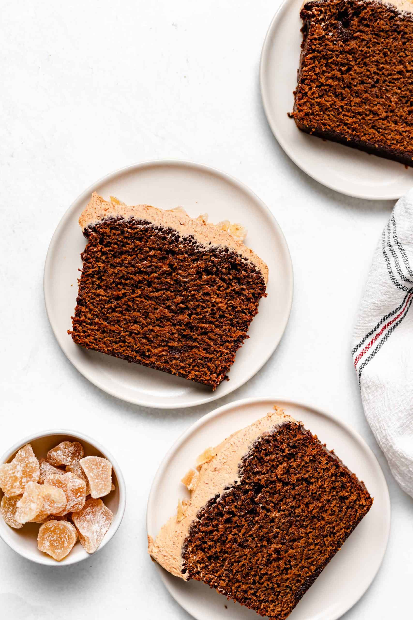 slices of gingerbread cake
