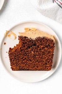 slice of gingerbread cake