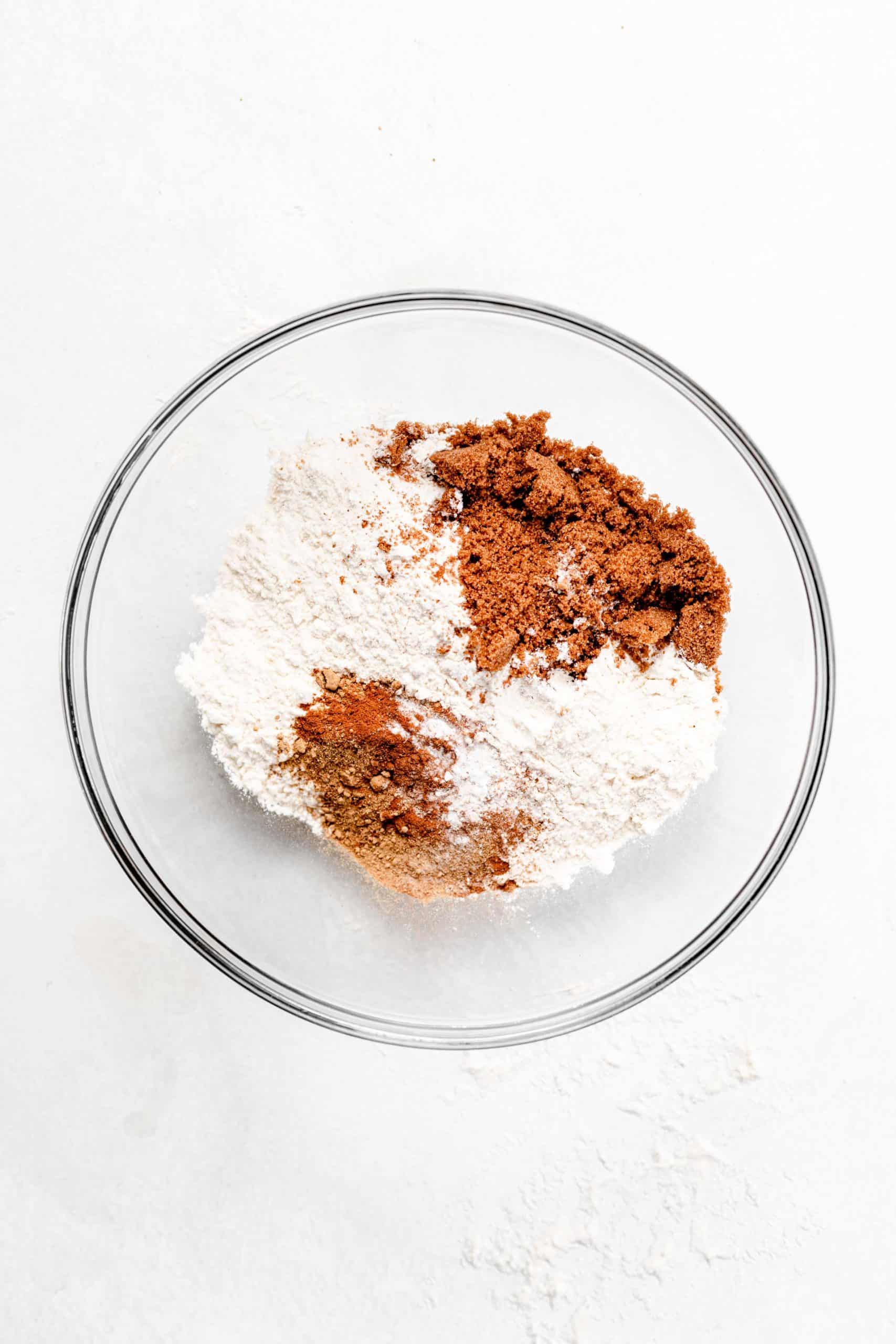 gingerbread ingredients in bowl