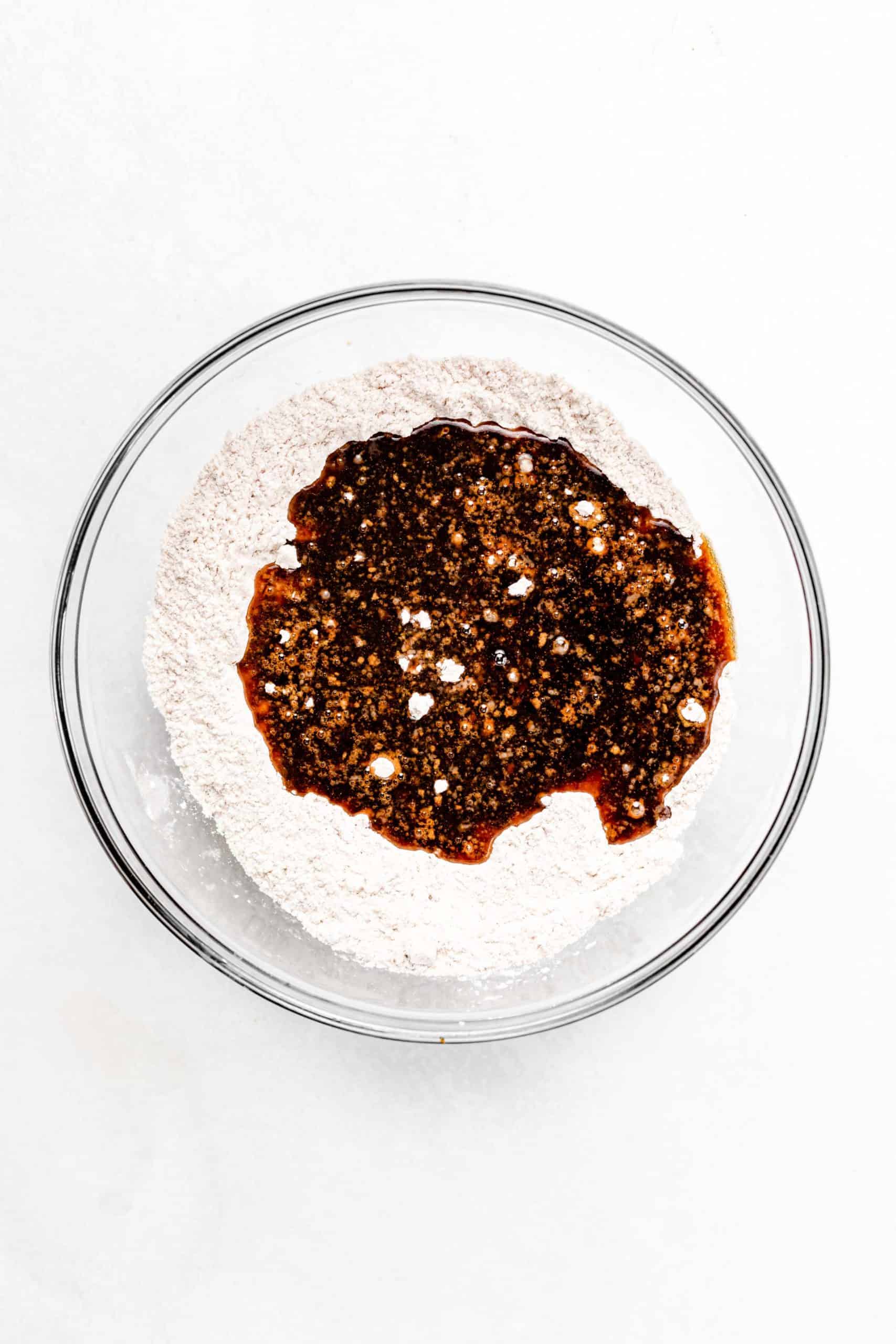 gingerbread ingredients in bowl