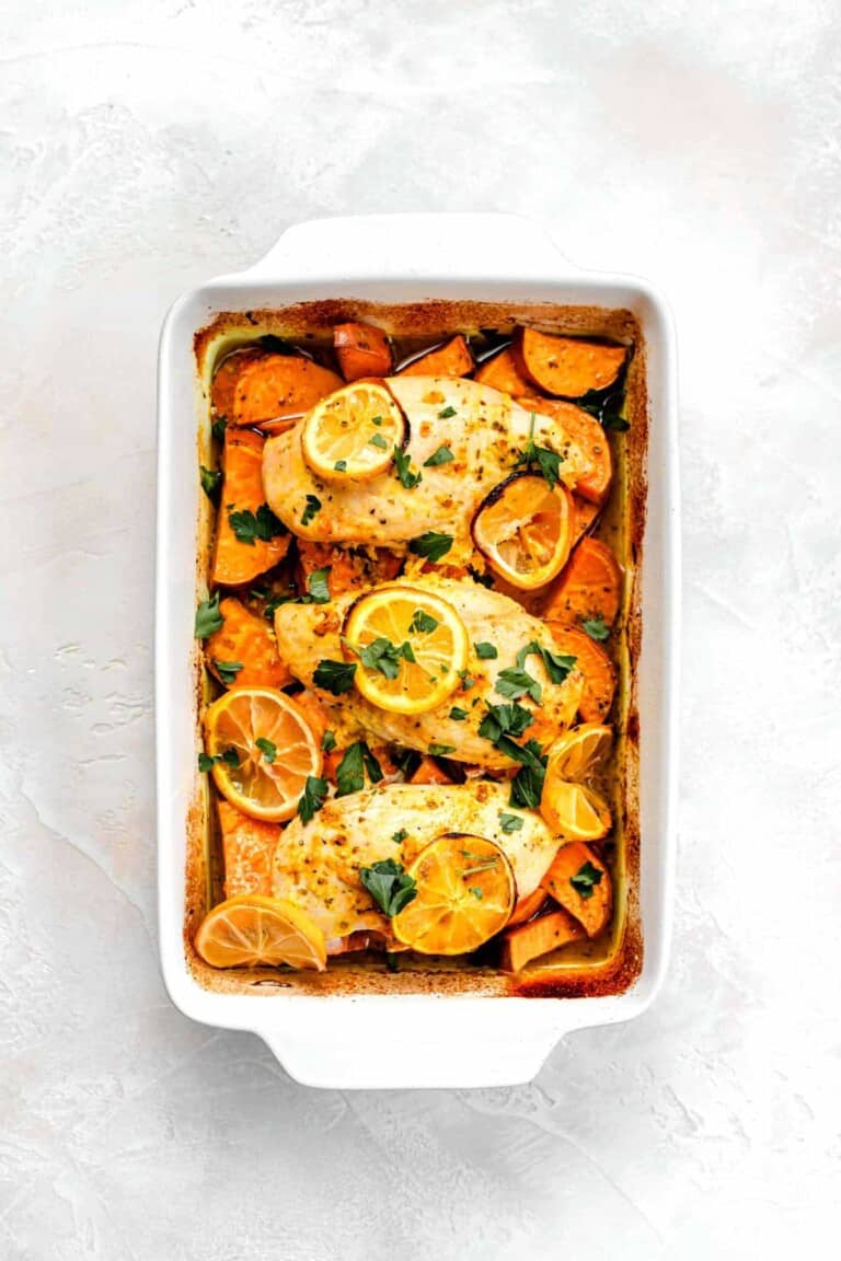 Lemon Chicken with Sweet Potatoes