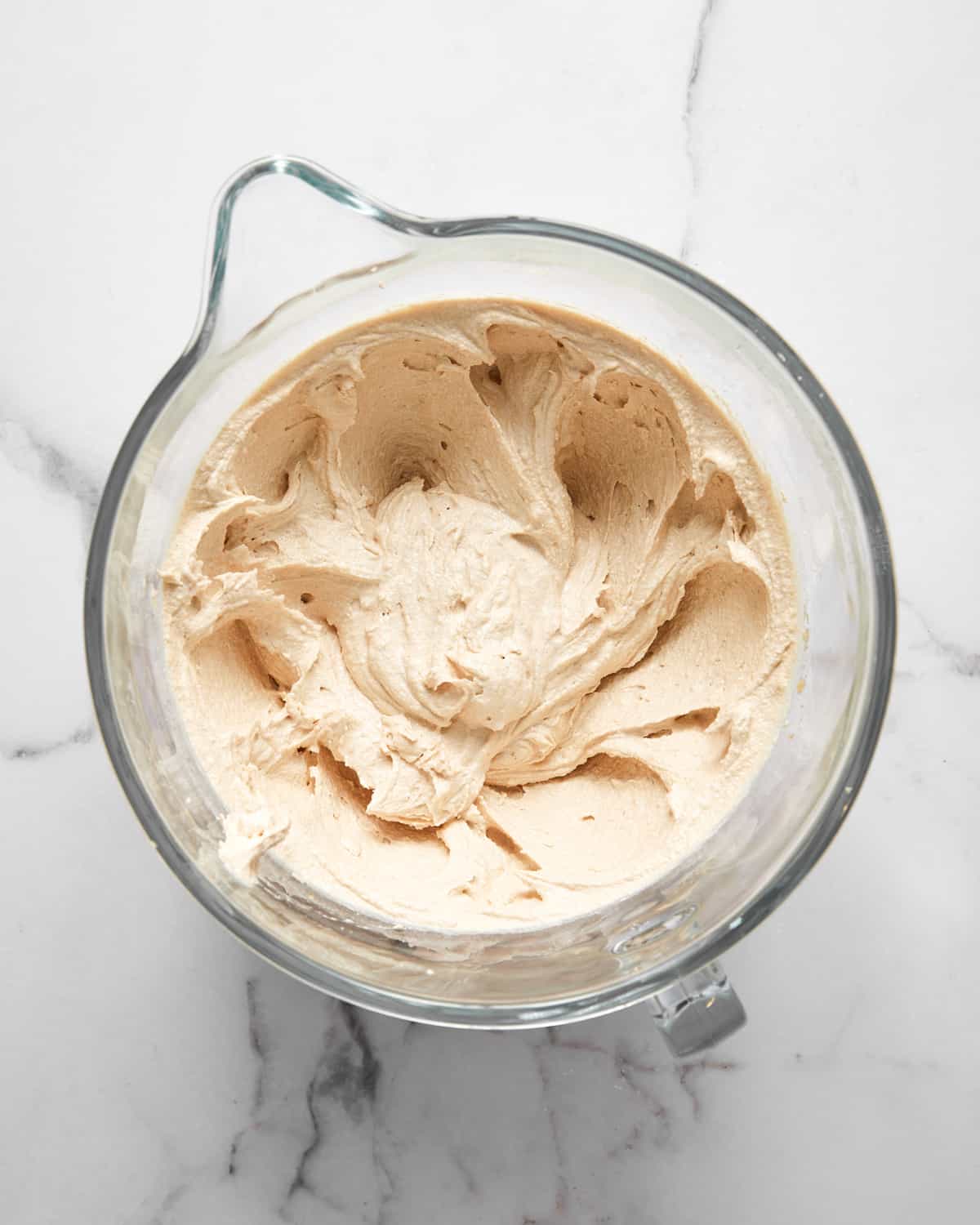 creamed butter, oil, and sugar in a mixing bowl.