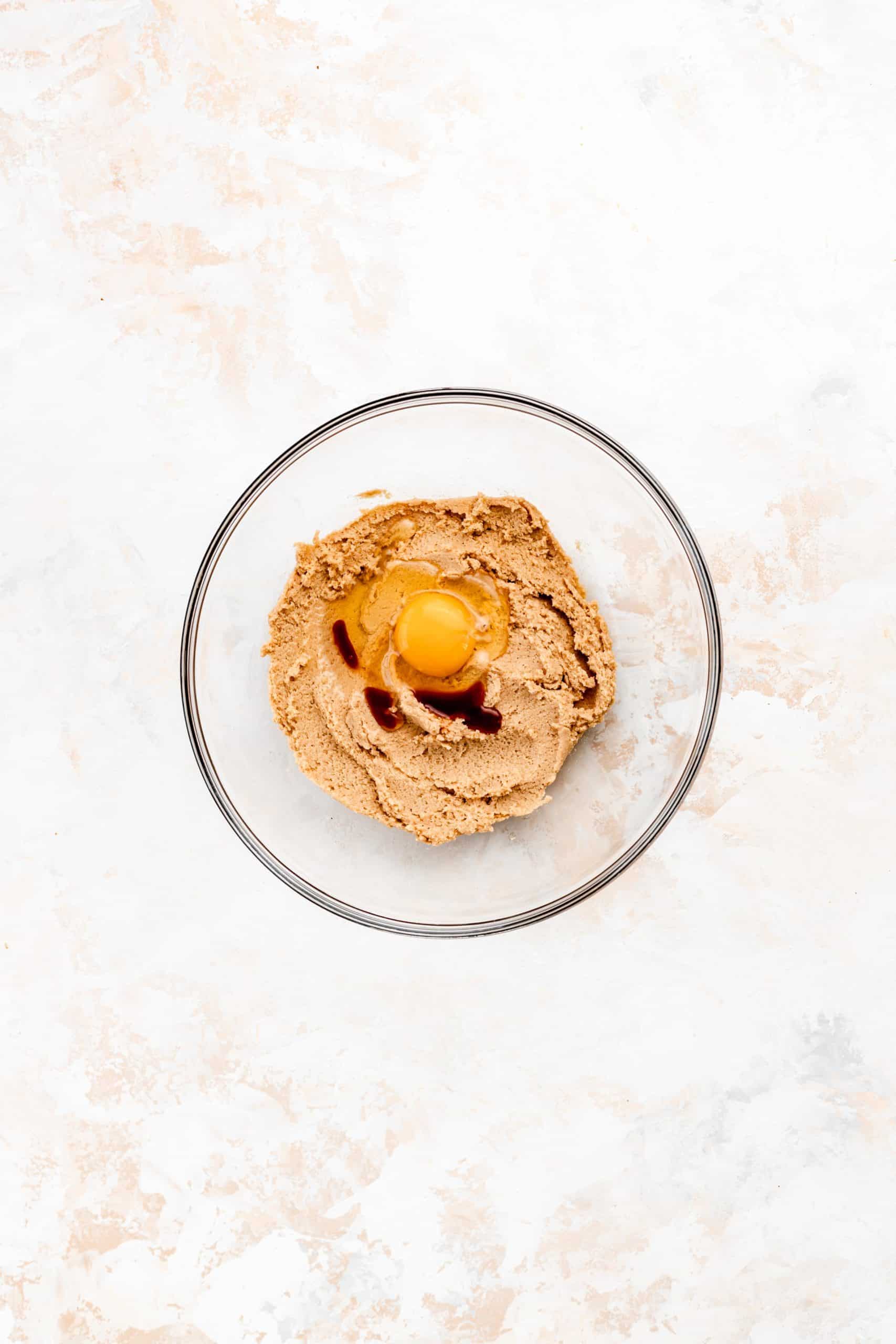 oatmeal raisin cookie dough in bowl