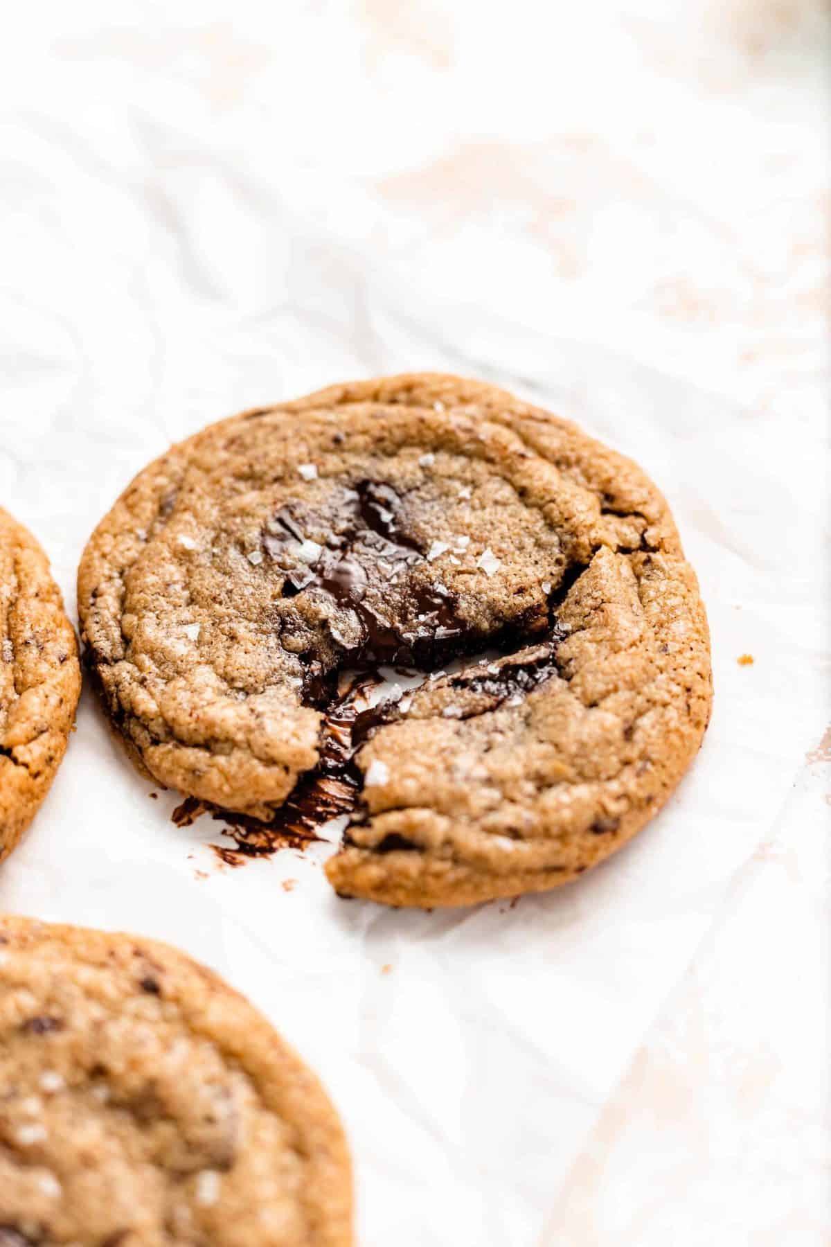chewy paleo chocolate chip cookie