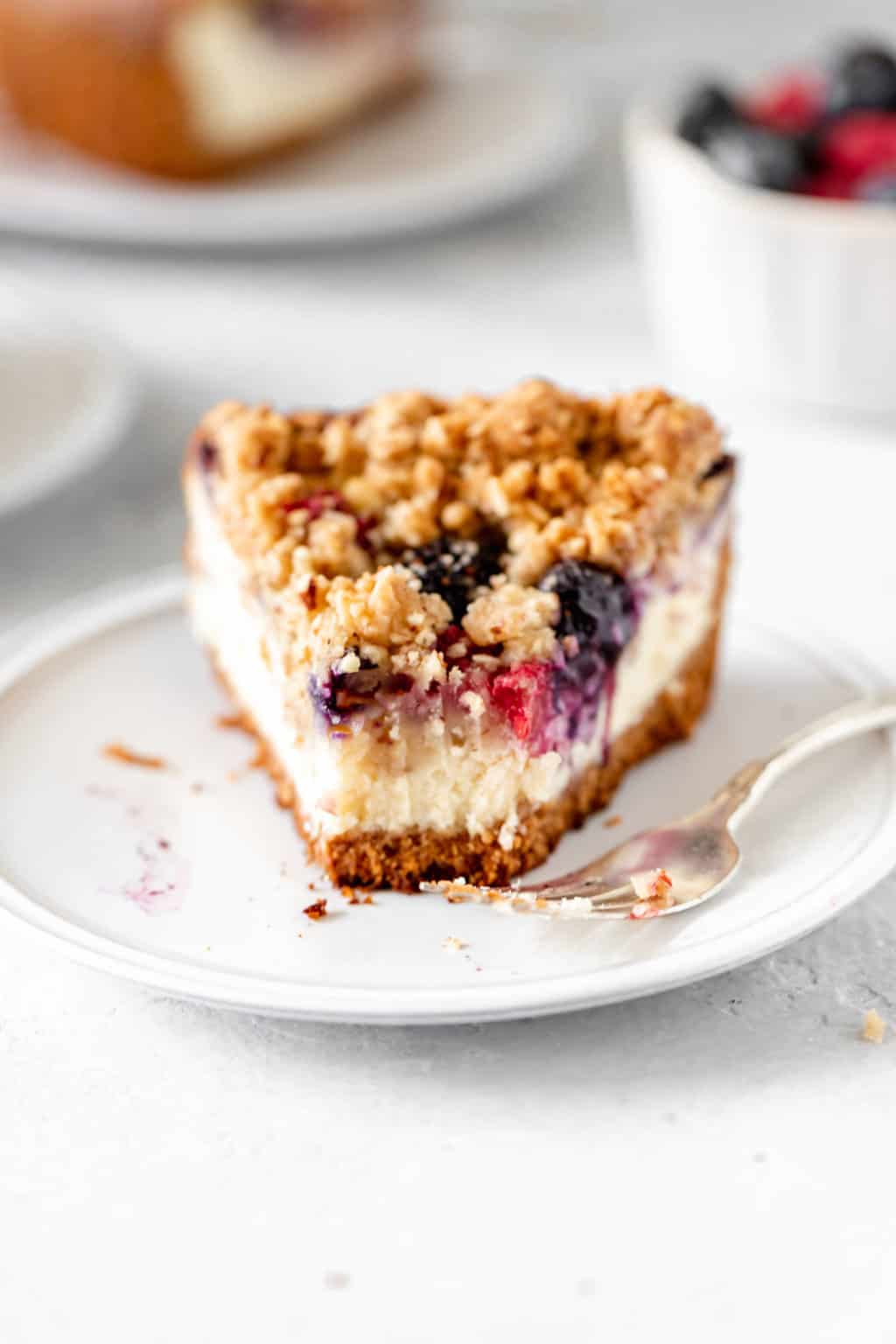 Berry Streusel Cheesecake - Baked Ambrosia