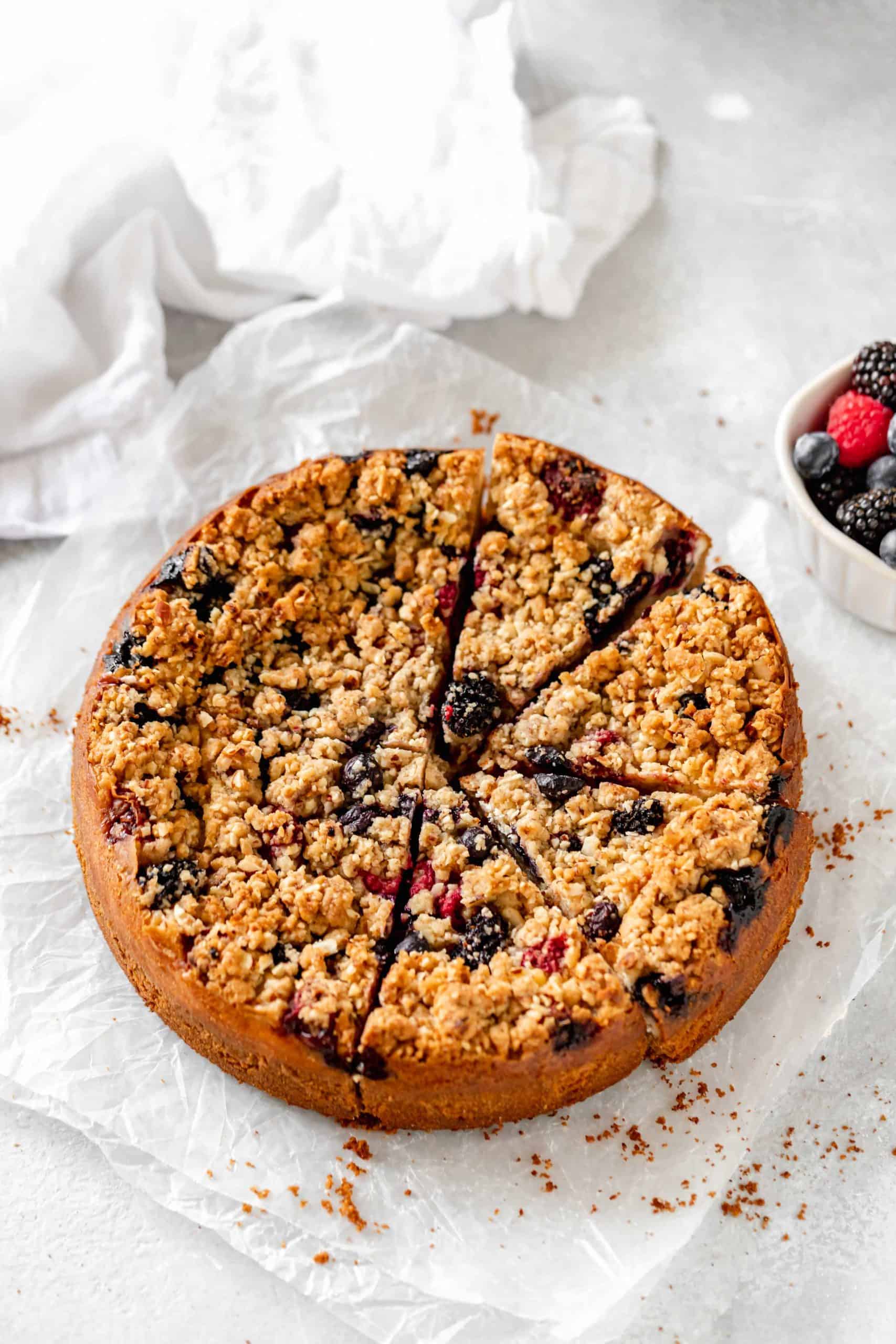 Berry Streusel Cheesecake