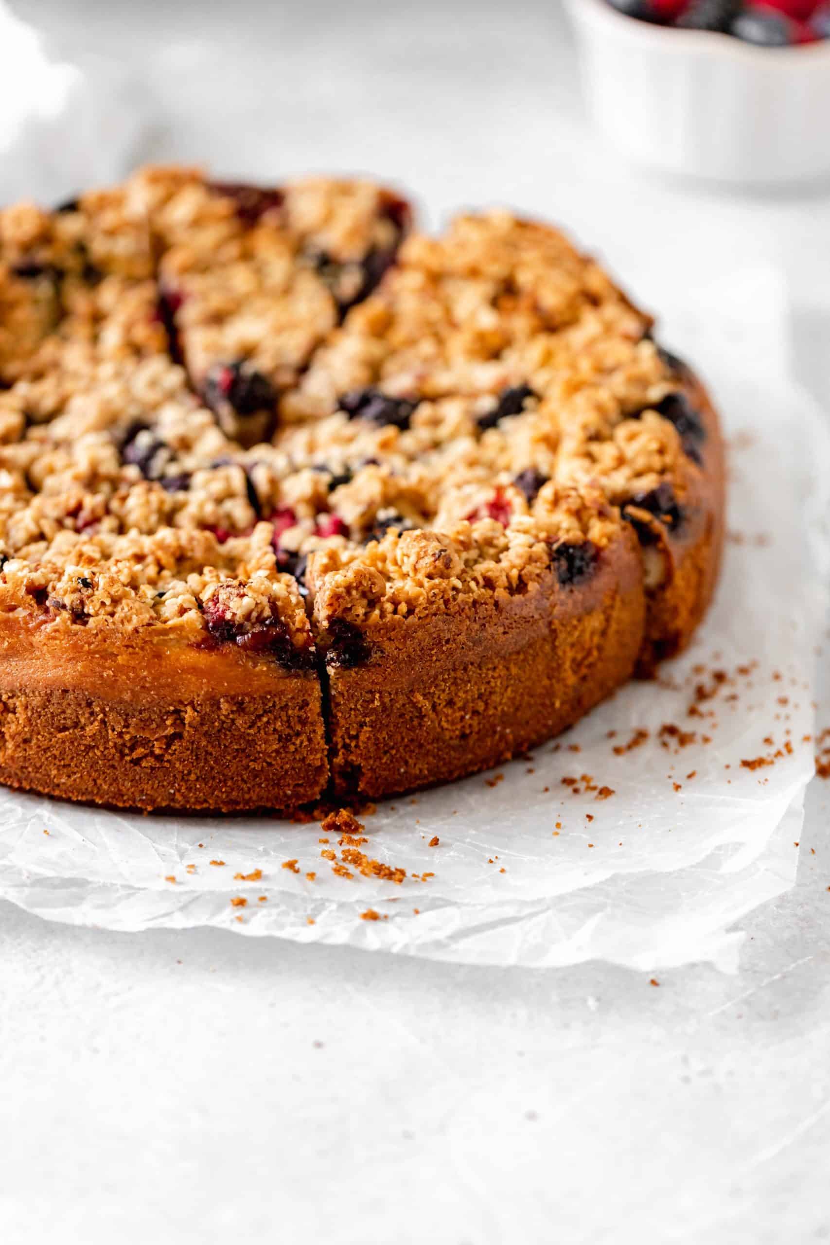 Berry Streusel Cheesecake