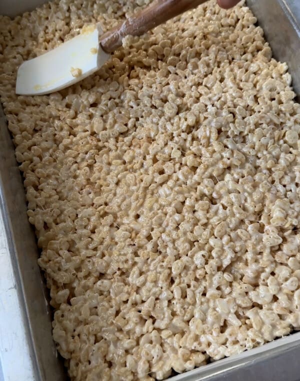 Easy Cookie Dough Rice Krispie Treats for Halloween - Baked Ambrosia