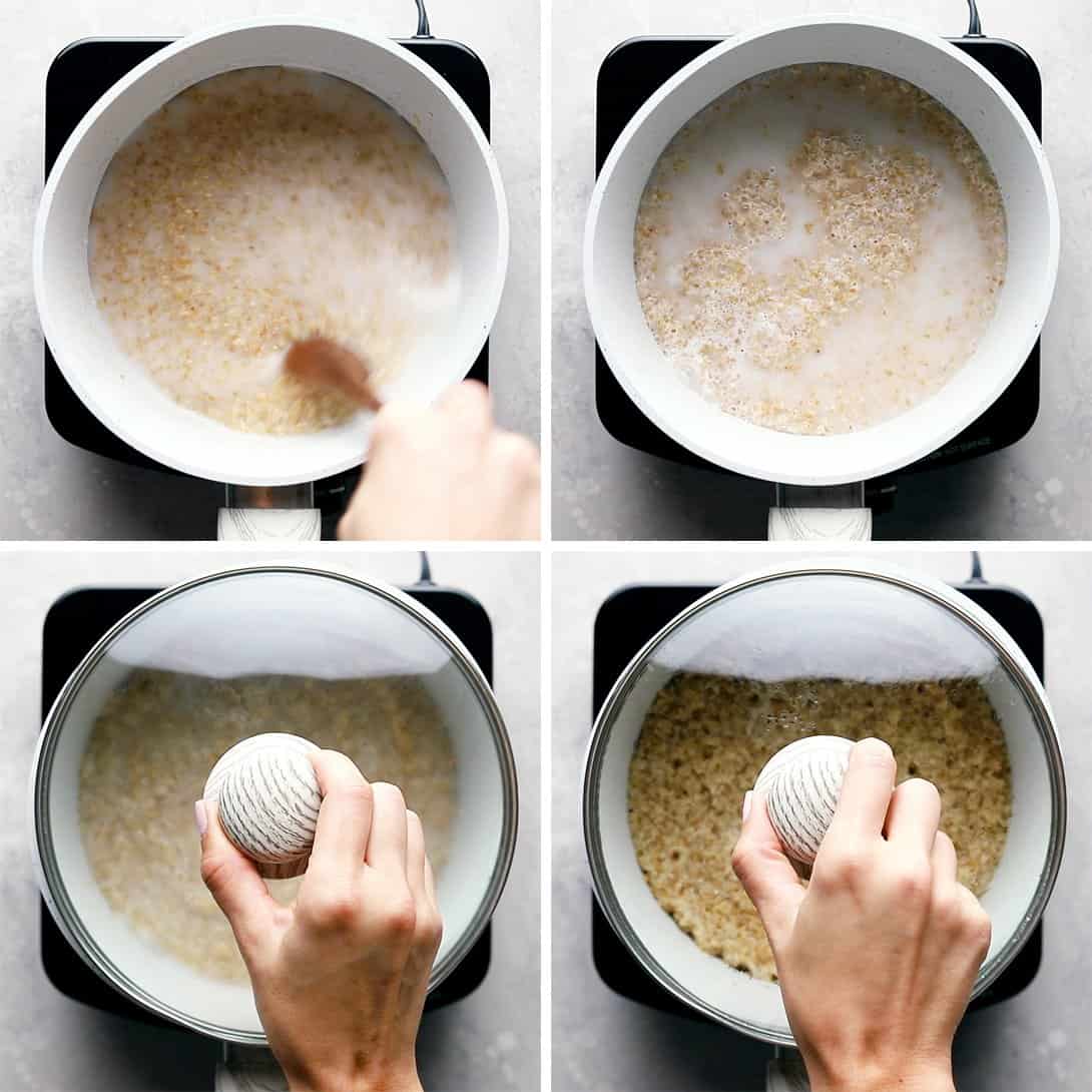 pictures showing step by step process of how to cook bulgur