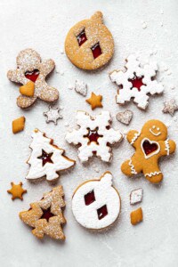 gingerbread cookies on a light background