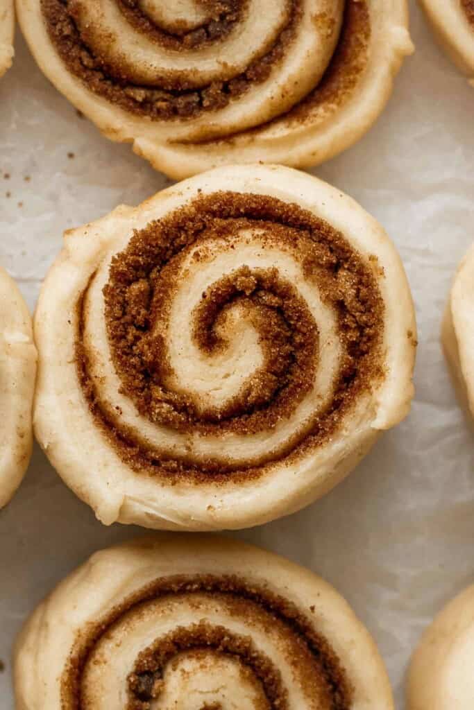 unbaked cinnamon rolls