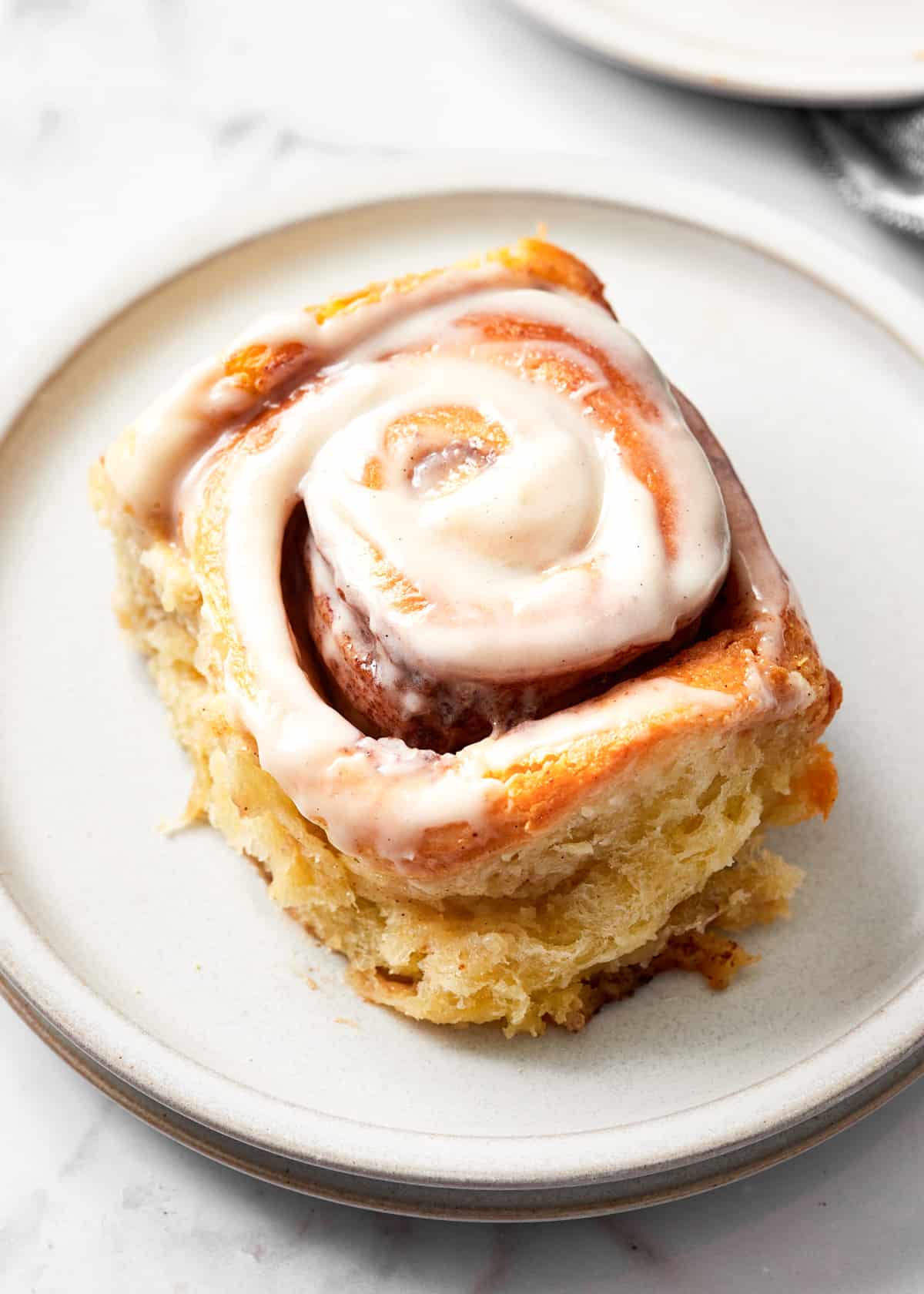 cinnamon rolls on a plate.