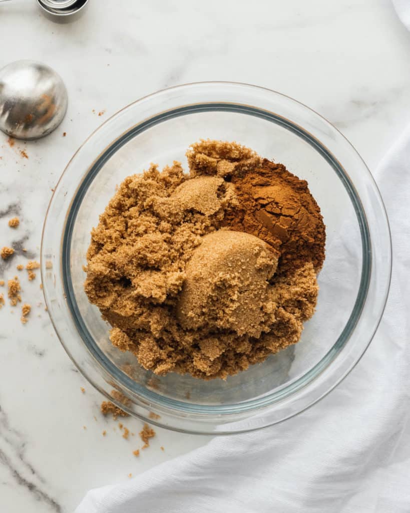 cinnamon sugar in a bowl