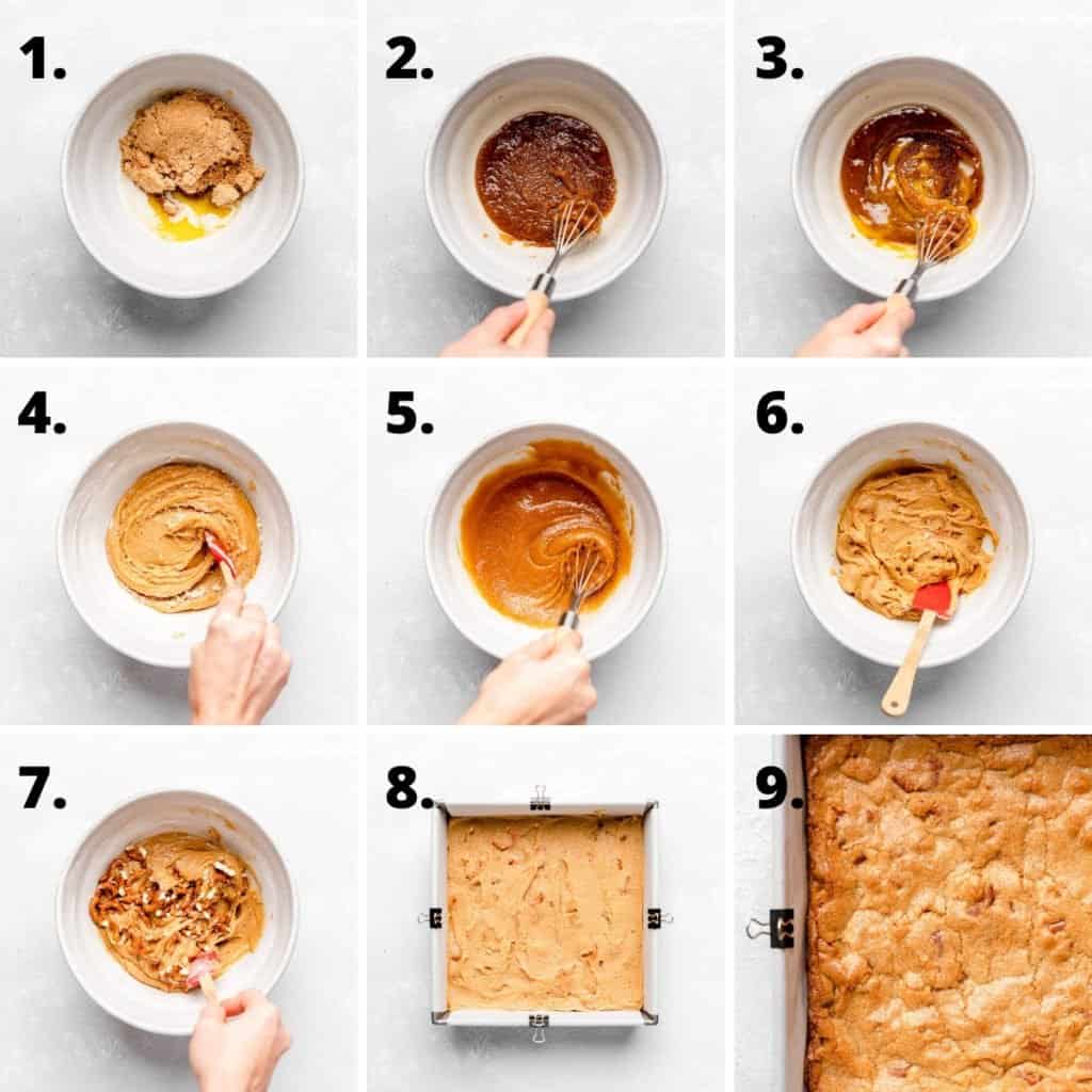 how to make blondies step by step