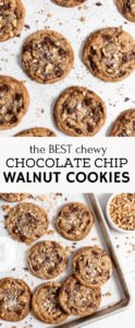 chocolate chip walnut cookies pin for pinterest.