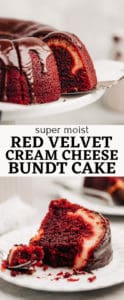 Red Velvet Cream Cheese Bundt Cake pinterest pin